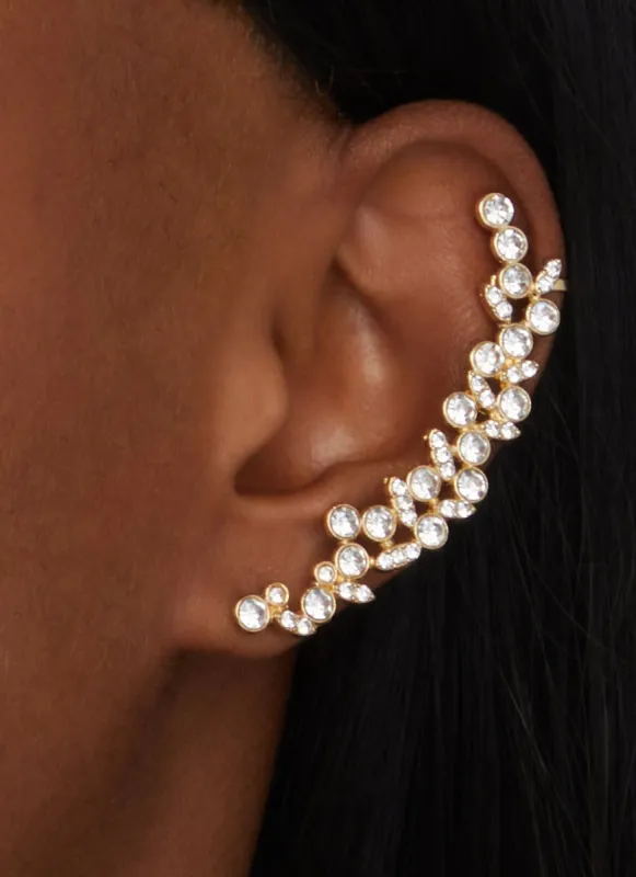 Rhinestone Embellished Ear Crawlers sold by Rainbow