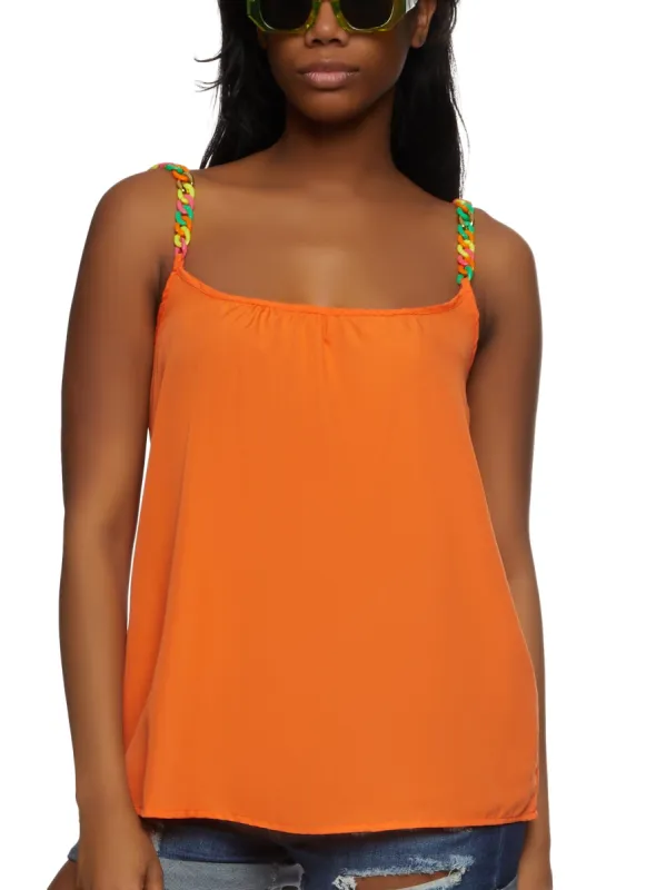 Chain Strap Camisole Top sold by Rainbow
