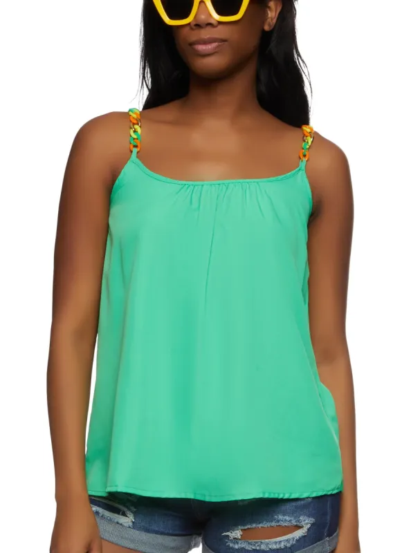 Chain Strap Camisole Top sold by Rainbow