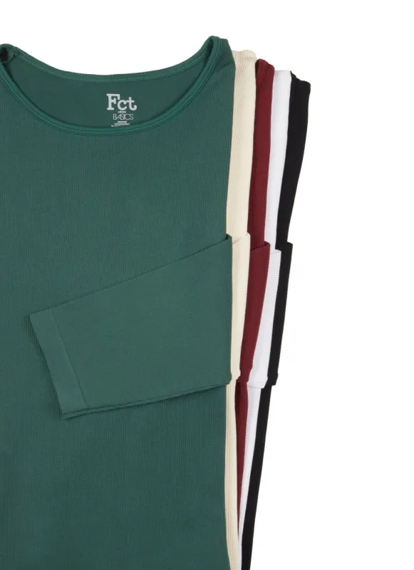 Plus Size Solid Seamless Long Sleeve Top sold by Rainbow