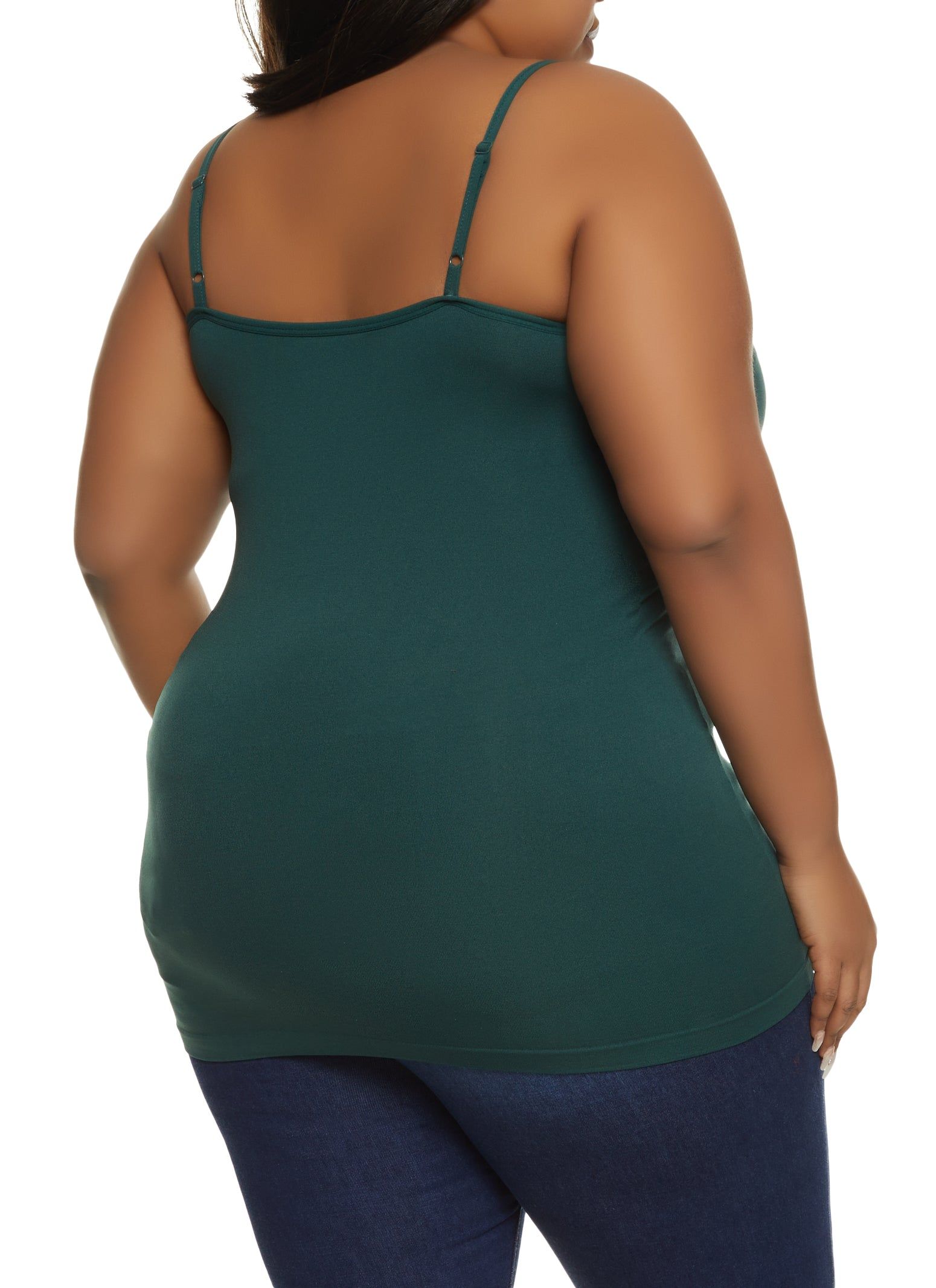 Plus Size Basic Seamless Scoop Neck Cami sold by Rainbow product image thumbnail 2