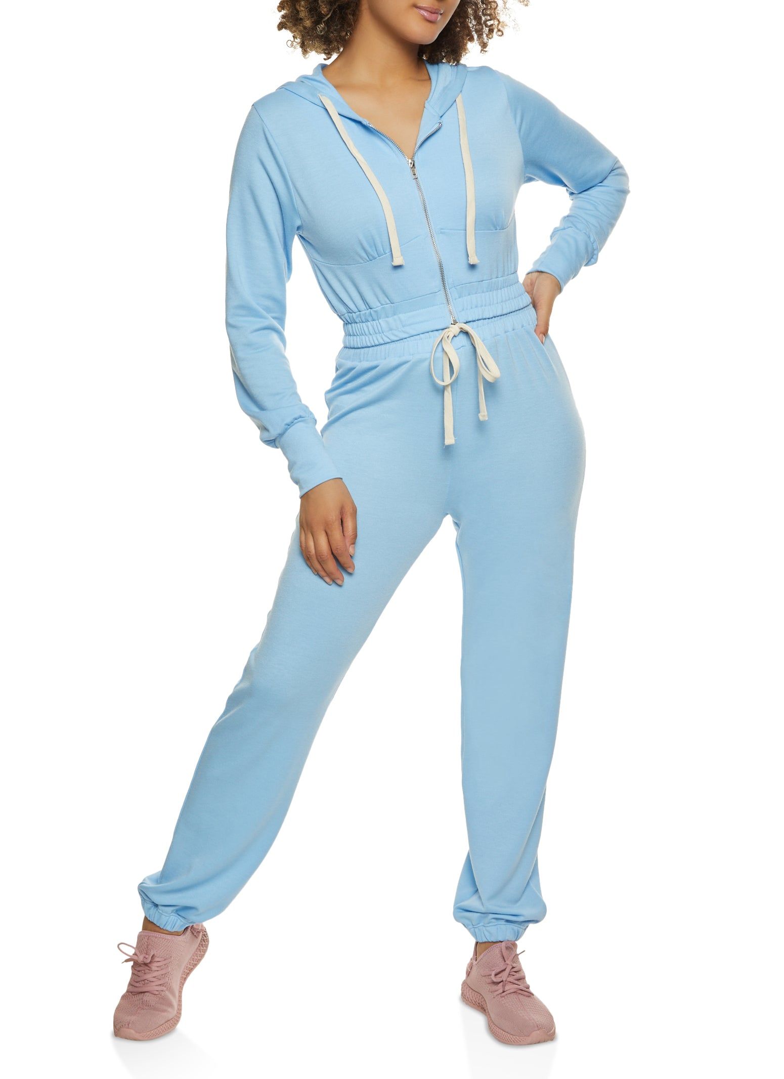 Cropped Zip Front Hoodie sold by Rainbow product image thumbnail 2