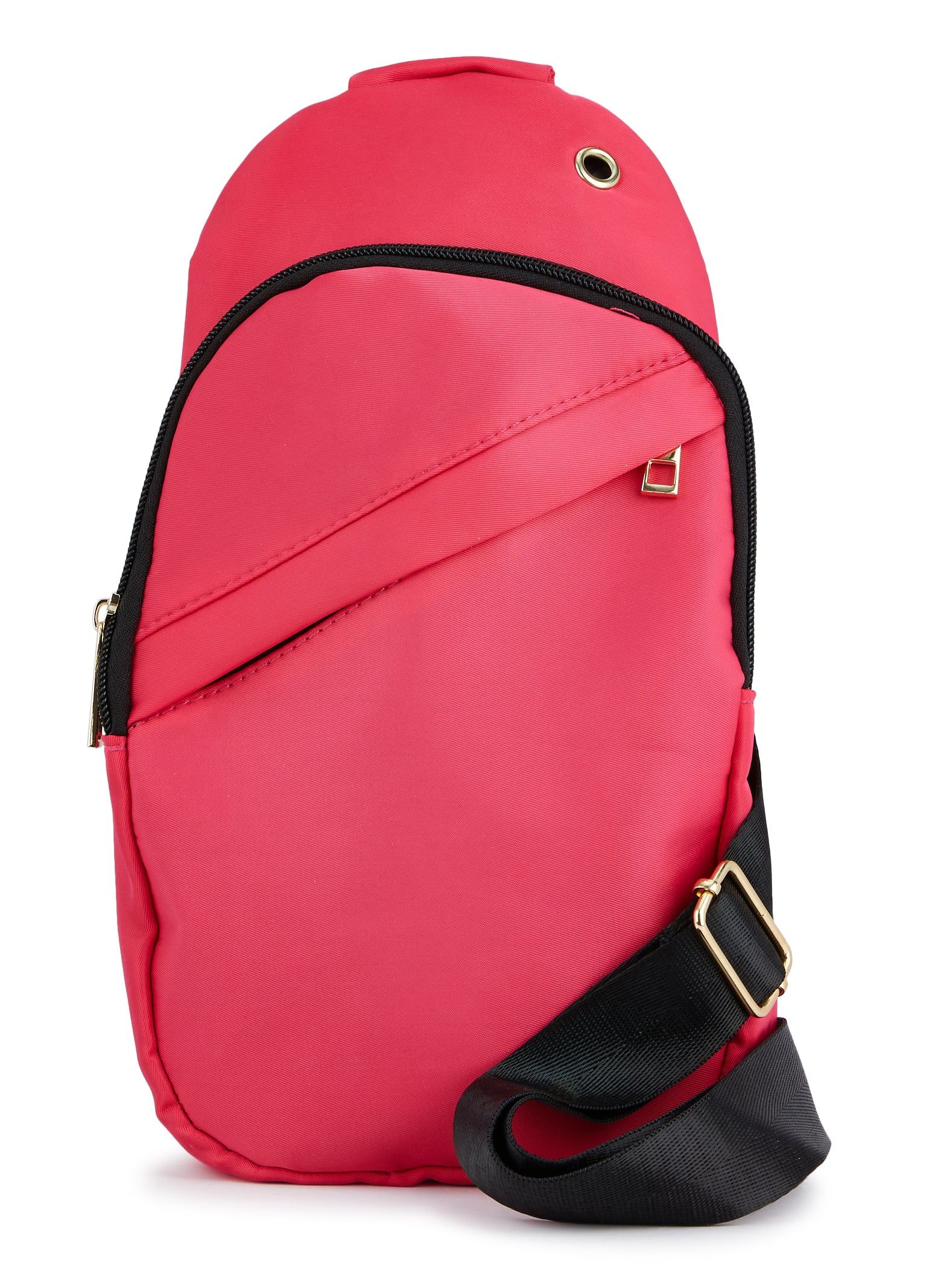 Nylon Zip Pocket Detail Sling Backpack sold by Rainbow product image thumbnail 2