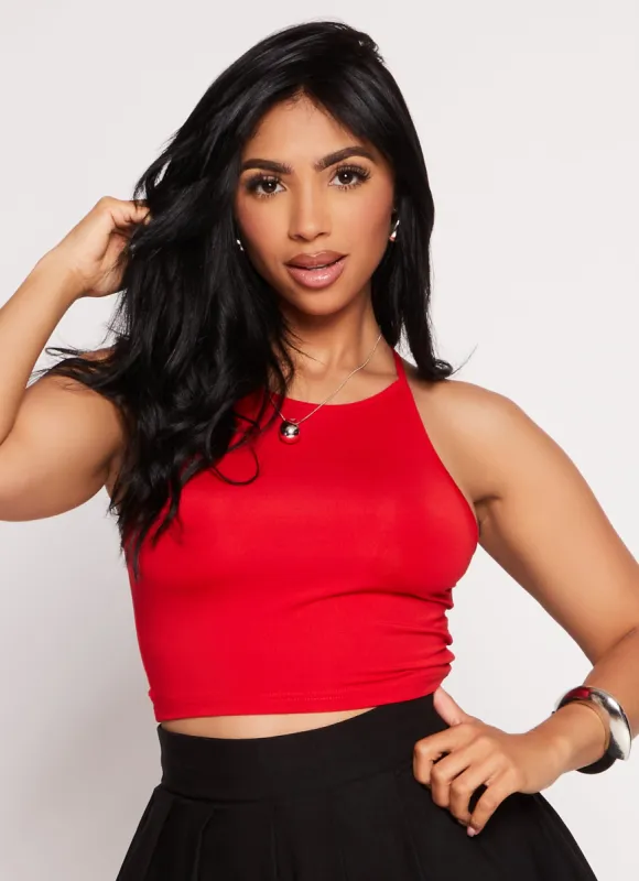 Daisy High Neck Cropped Cami sold by Rainbow