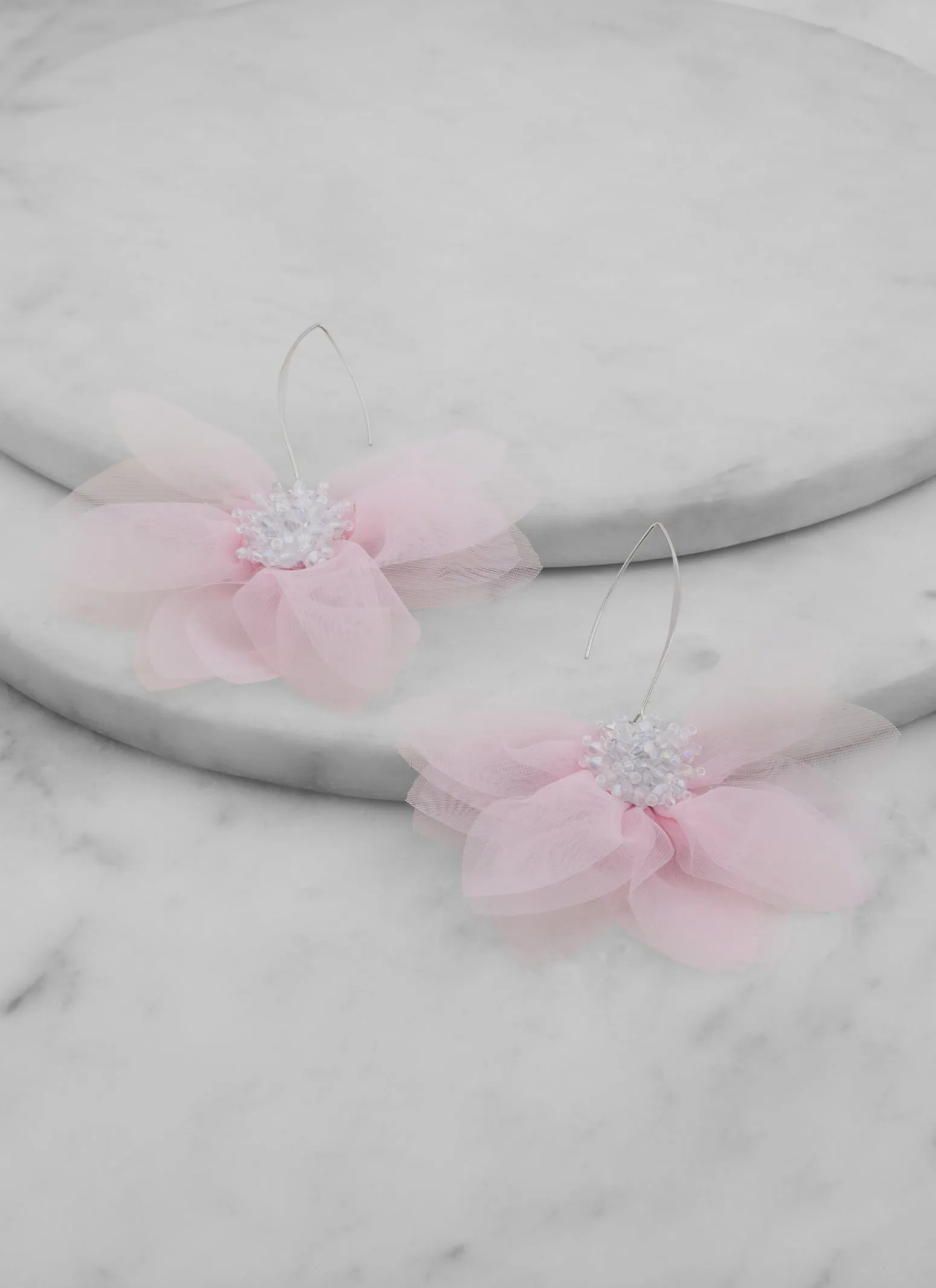 Mesh Floral Dangle Earrings sold by Rainbow product image thumbnail 2