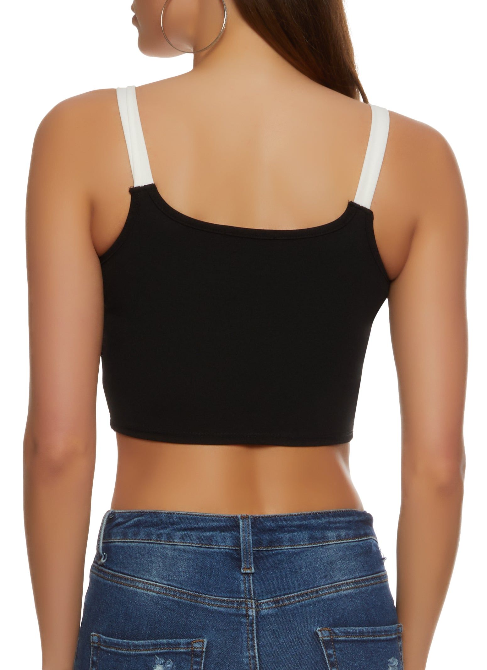 1900 Chenille Graphic Patch Crop Top sold by Rainbow product image thumbnail 2