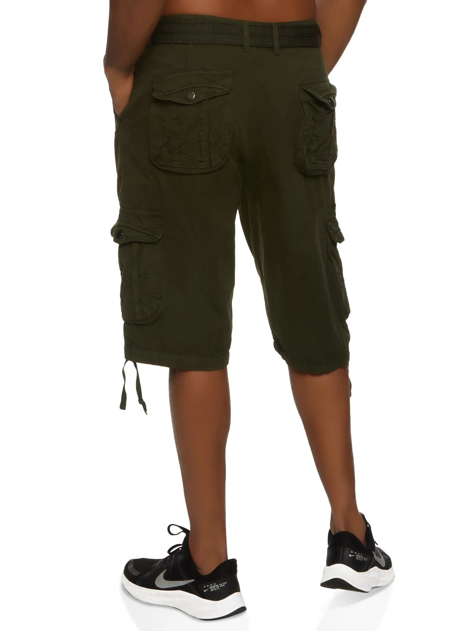 Mens Twill Belted Cargo Shorts sold by Rainbow product image thumbnail 2