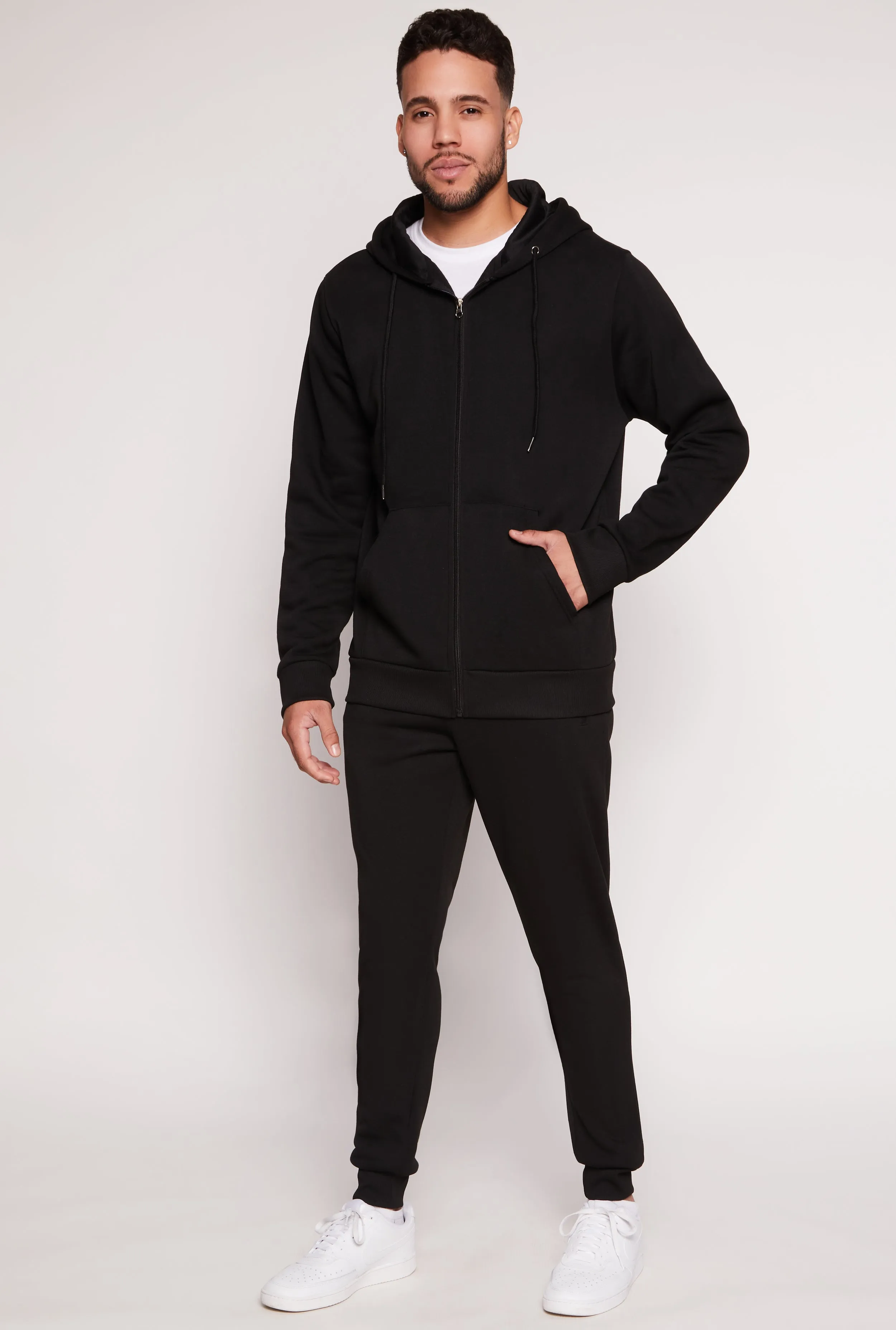 Mens Zip Front Hoodie sold by Rainbow product image thumbnail 2