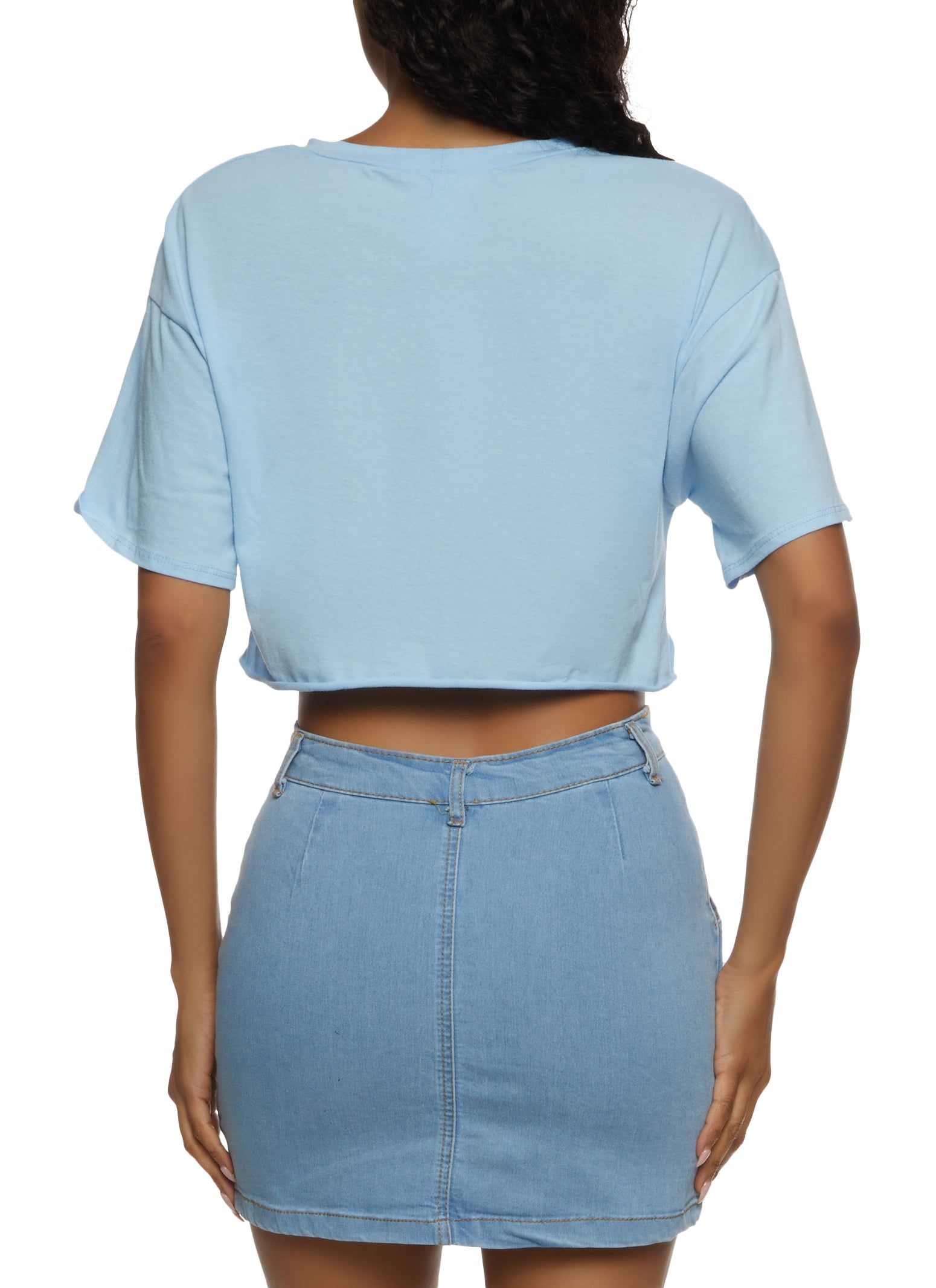 Nashville Guitar Cropped Graphic Tee sold by Rainbow product image thumbnail 2