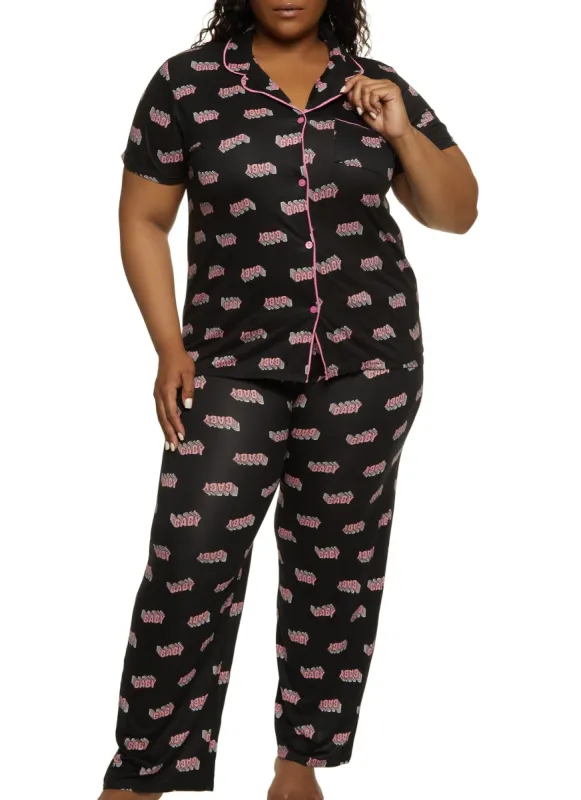 Plus Size Baby Pajama Shirt and Pants sold by Rainbow