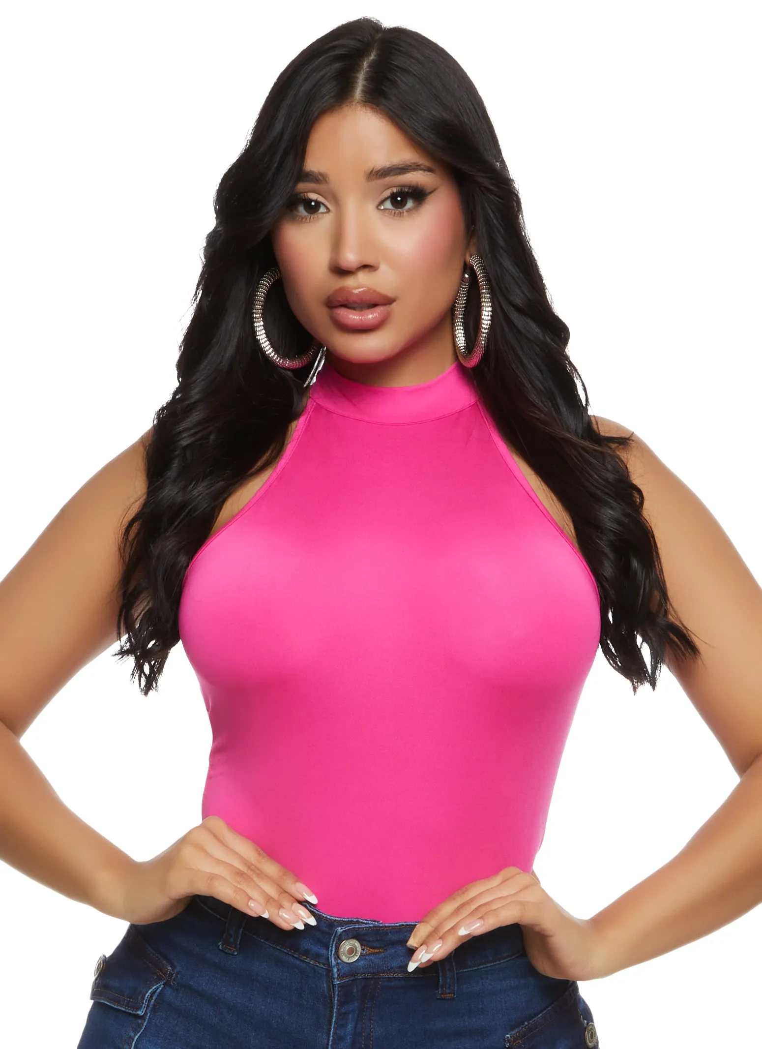 Daisy High Neck Racerback Bodysuit sold by Rainbow product image thumbnail 2