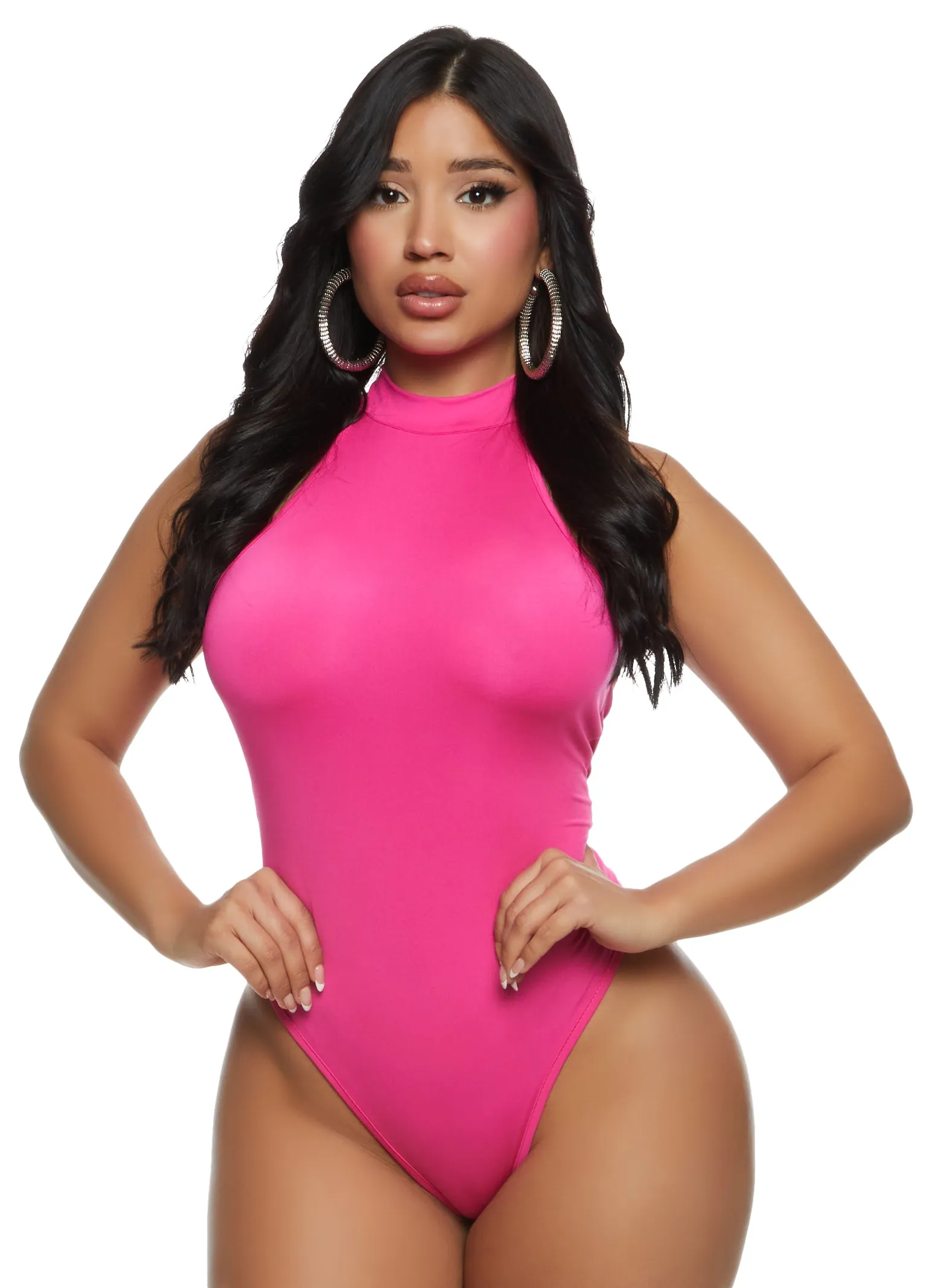 Daisy High Neck Racerback Bodysuit sold by Rainbow