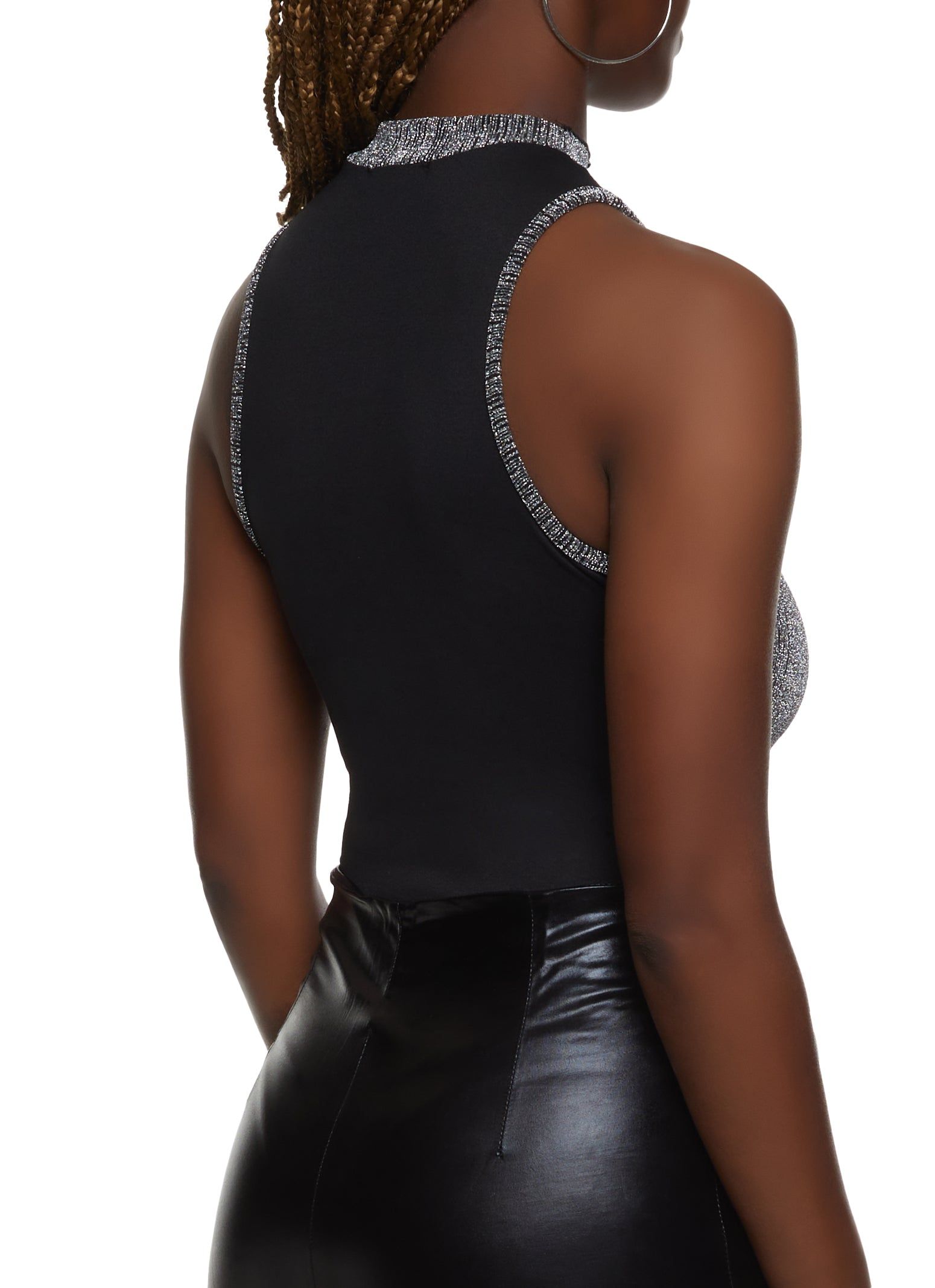 Lurex Mesh Insert Bodysuit sold by Rainbow product image thumbnail 3