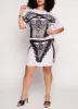 Plus Size Lace Graphic Pencil Skirt sold by Rainbow