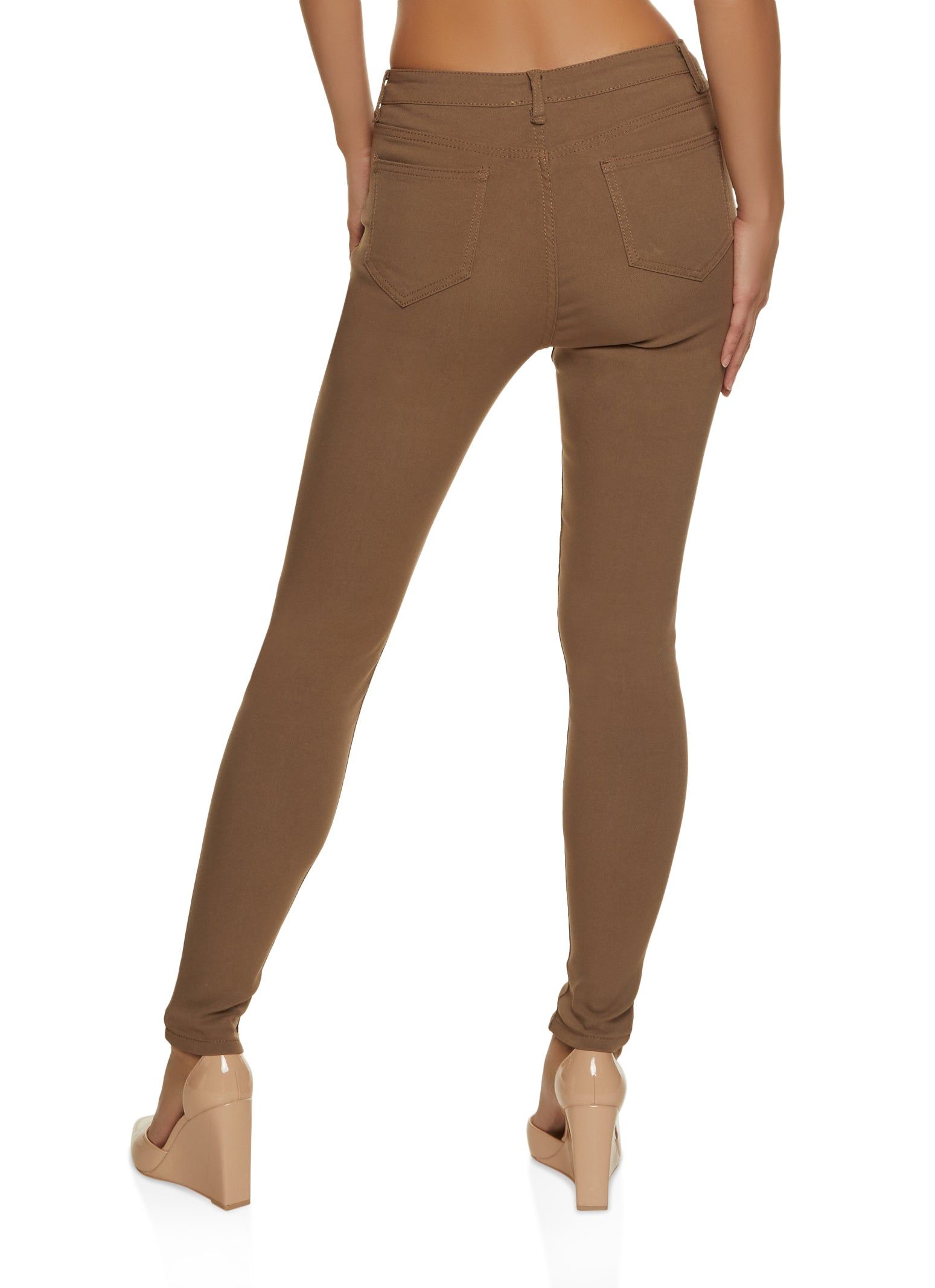 Solid High Waist Skinny Jeans sold by Rainbow product image thumbnail 2
