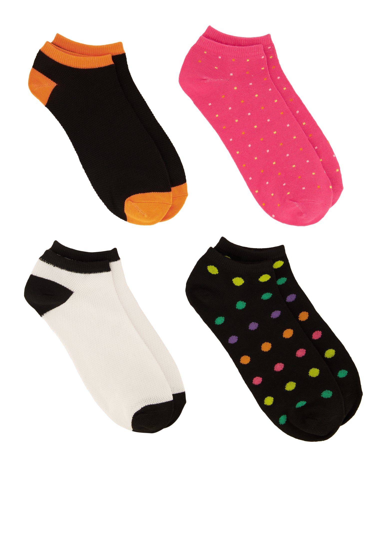 4 Pack Polka Dot Print Socks sold by Rainbow product image thumbnail 2