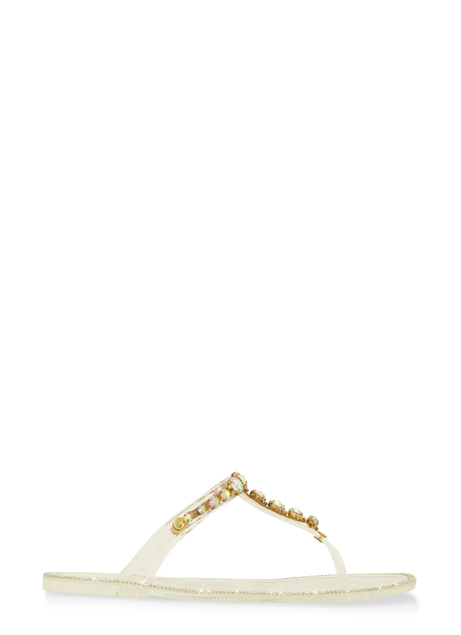 Gemstone Strap Jelly Thong Sandals sold by Rainbow product image thumbnail 2