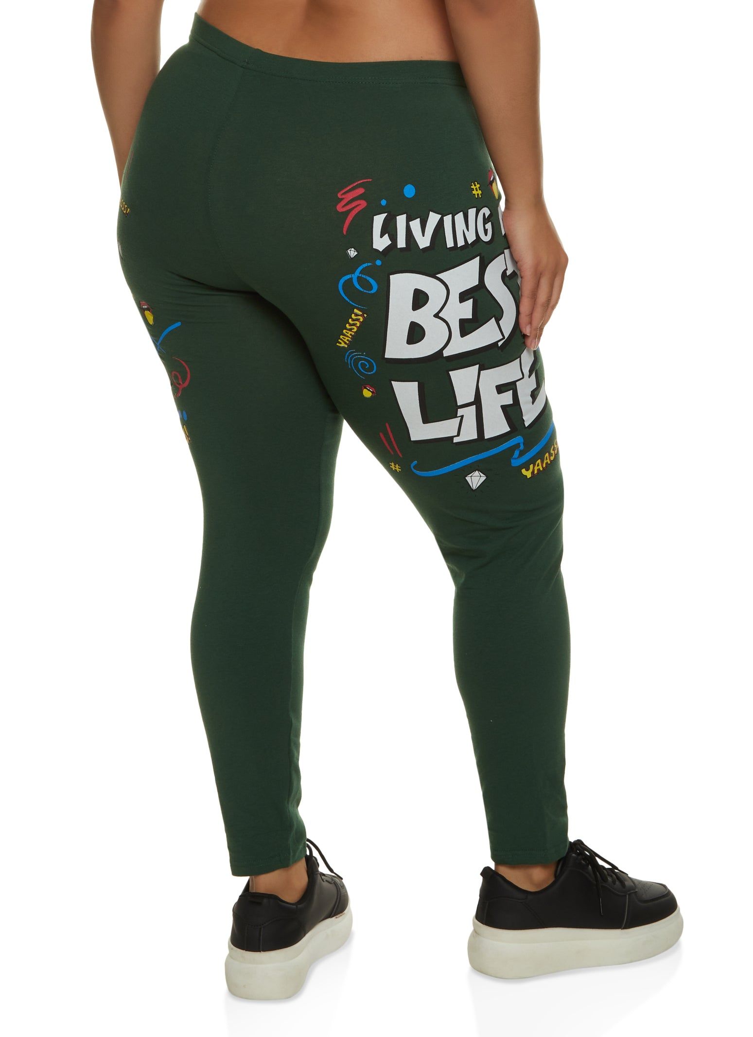 Plus Size Living My Best Life Leggings sold by Rainbow product image thumbnail 2