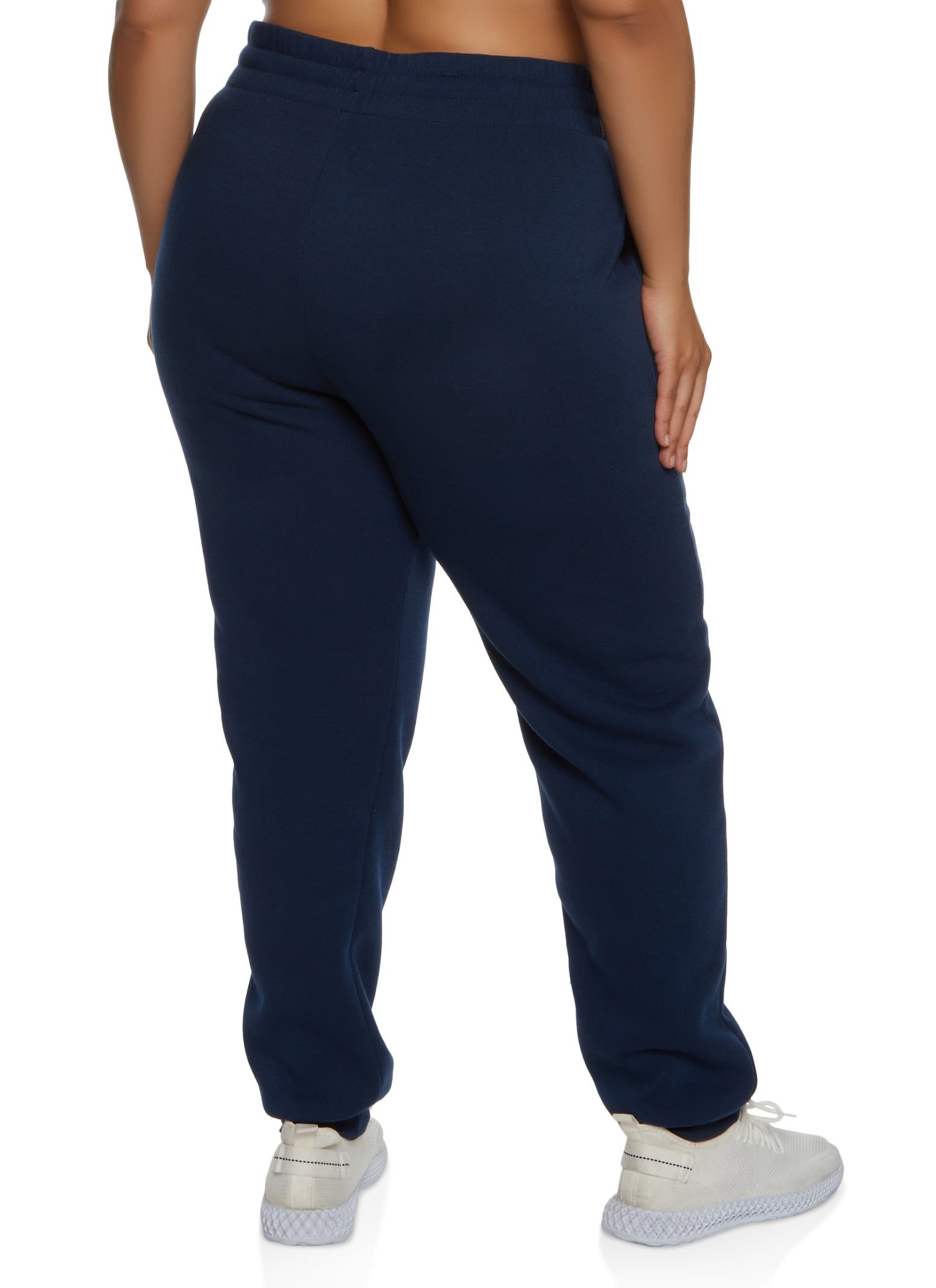 Plus Size Solid Fleece Joggers sold by Rainbow product image thumbnail 2