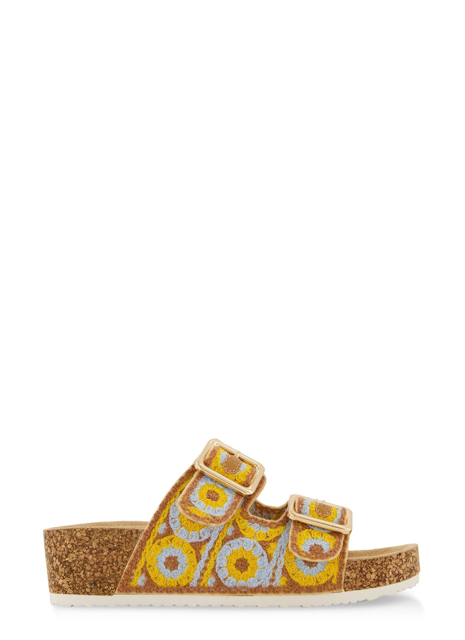 Boho Crochet Platform Footbed Sandals sold by Rainbow product image thumbnail 2