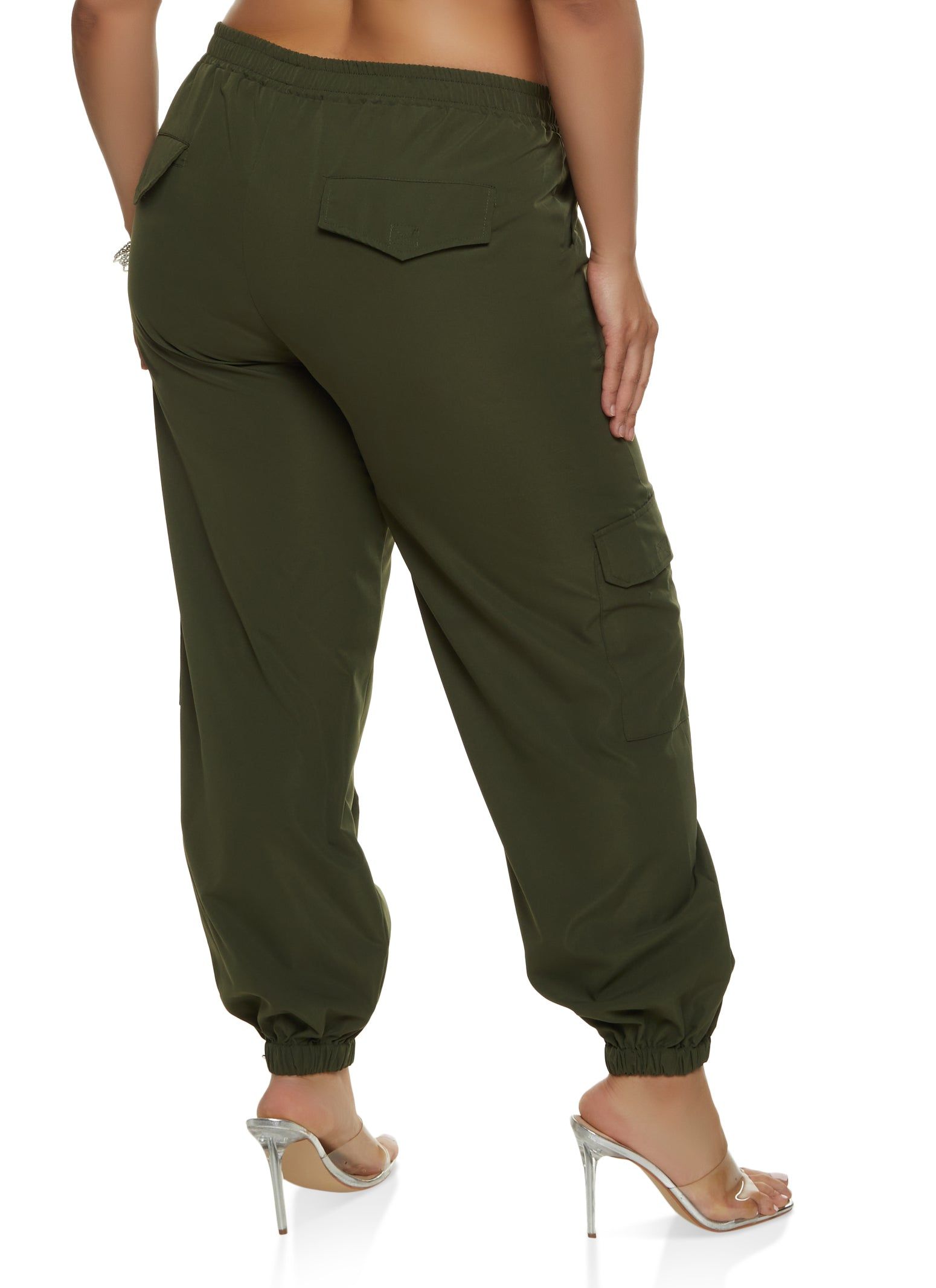 Plus Size Poplin Cargo Joggers sold by Rainbow product image thumbnail 3