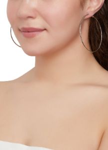 Metallic Assorted Hoop Earrings Set of 9 sold by Rainbow