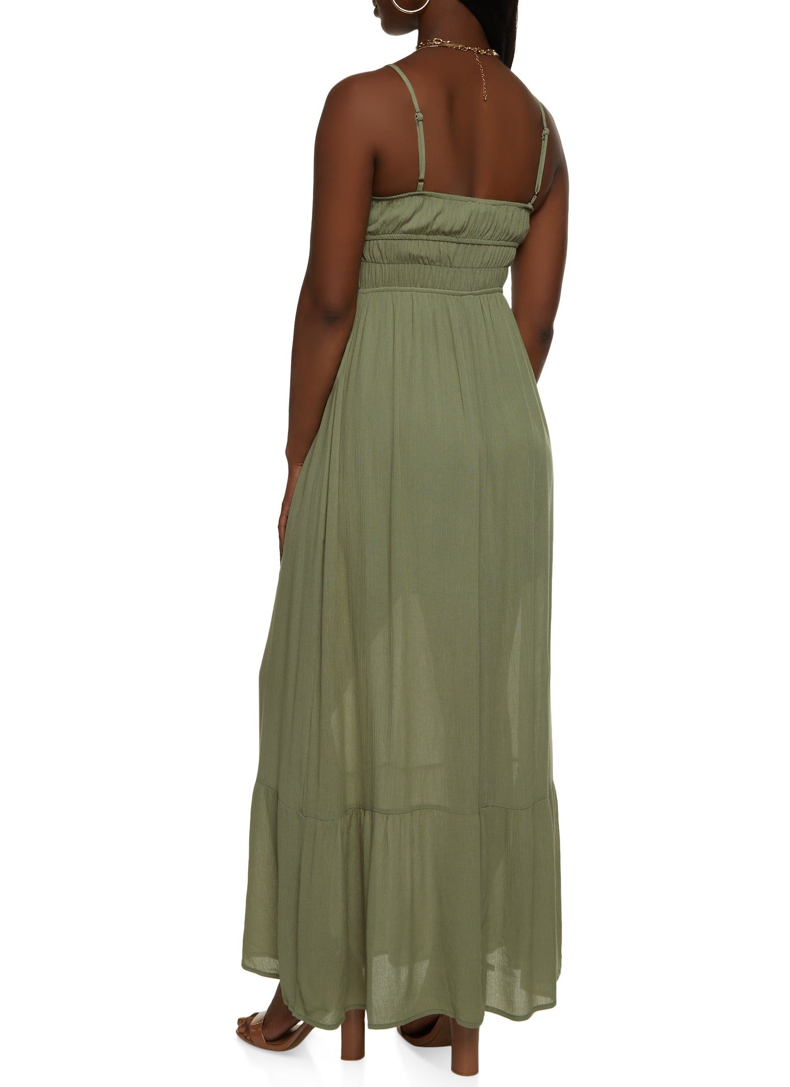 Gauze Knit Tiered Maxi Dress sold by Rainbow product image thumbnail 3