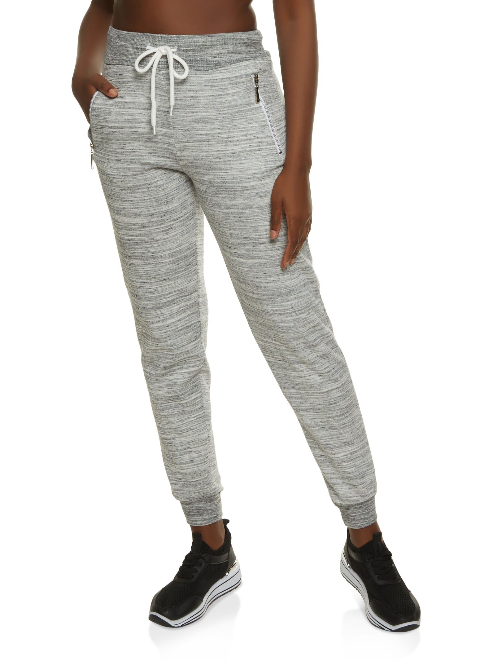 Marled Zip Pocket Joggers sold by Rainbow