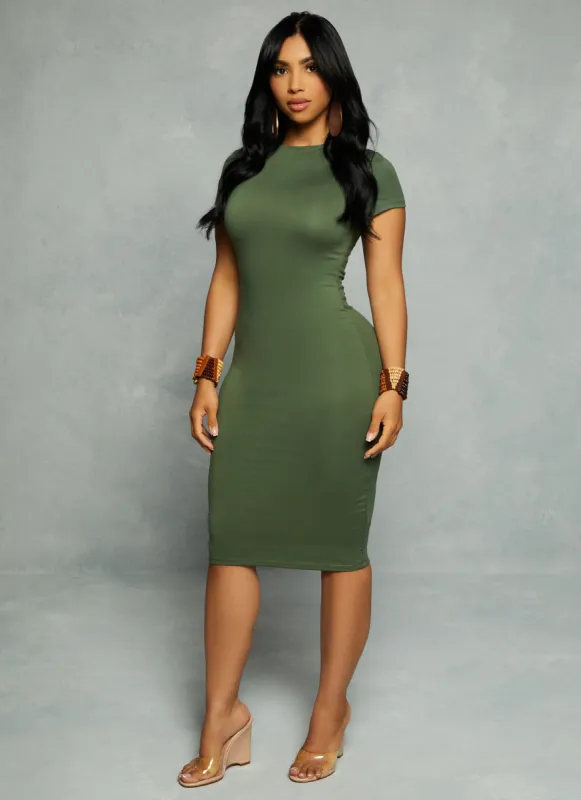 Short Sleeve T Shirt Dress sold by Rainbow