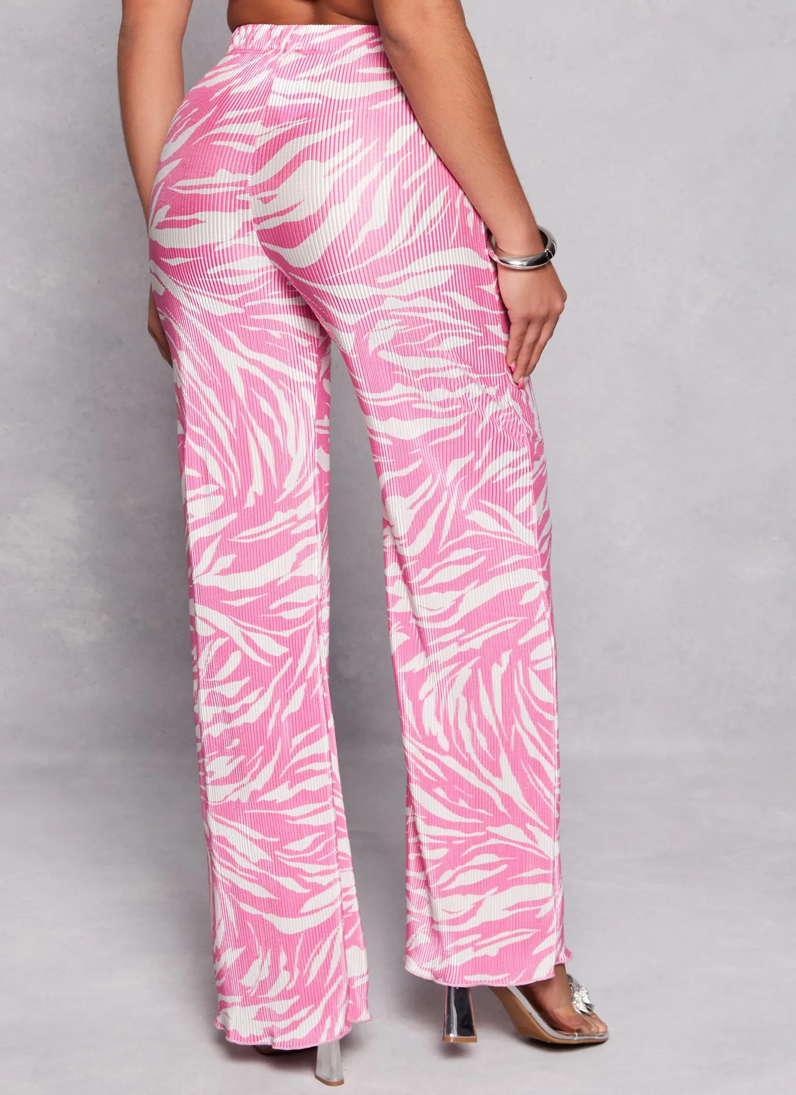 Plisse Printed Wide Leg Pants sold by Rainbow product image thumbnail 3