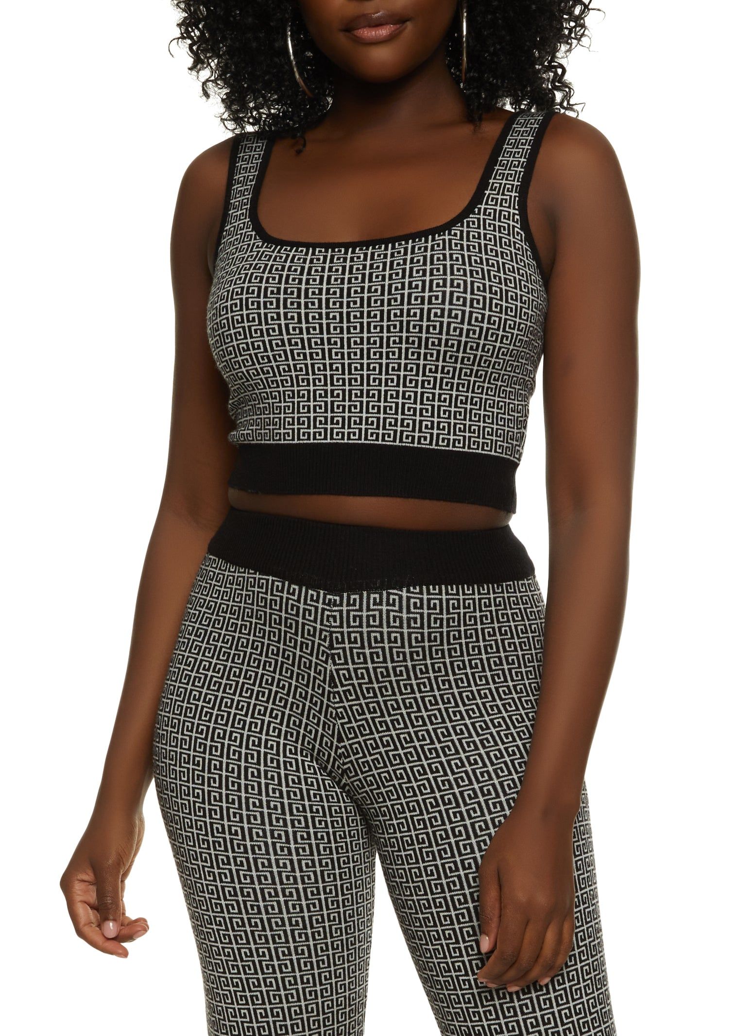 Printed Sweater Tank Top sold by Rainbow