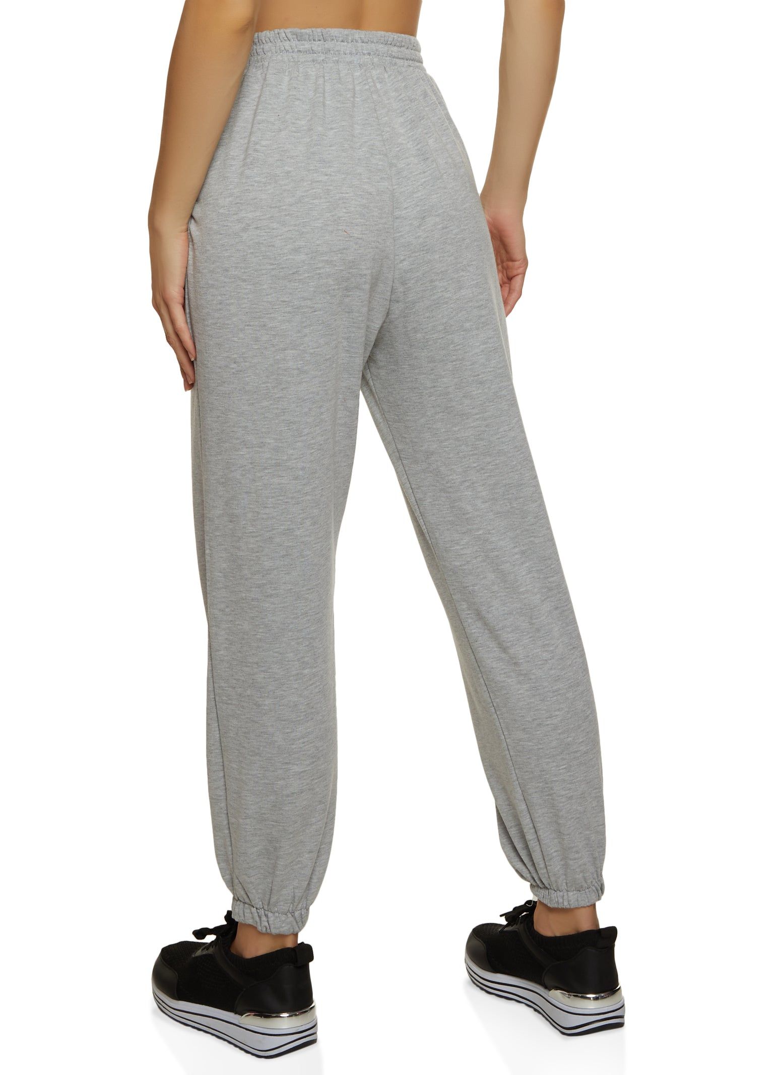 Solid High Waist Joggers sold by Rainbow product image thumbnail 2
