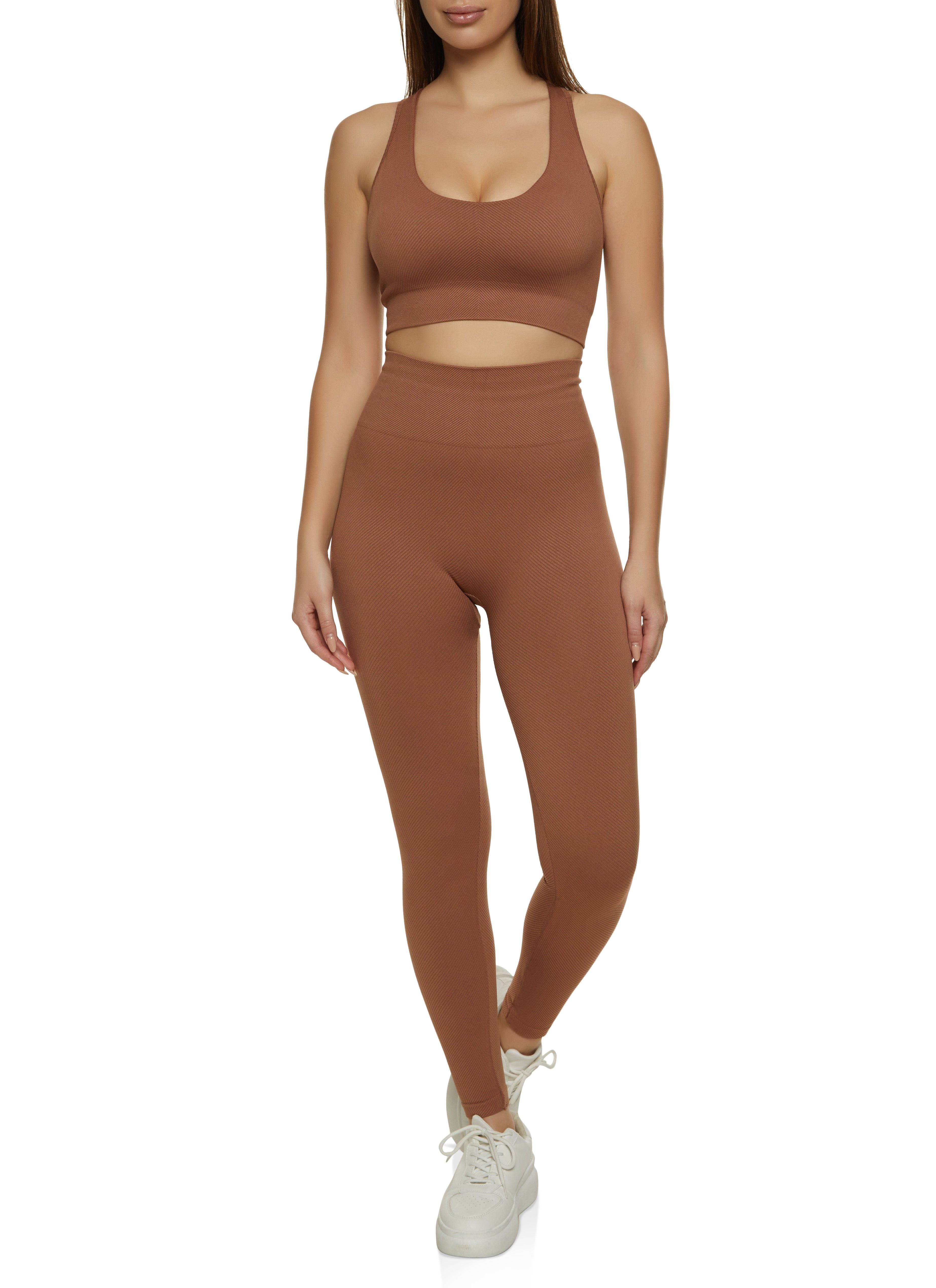 Seamless Ribbed Cut Out Back Tank Top sold by Rainbow product image thumbnail 2