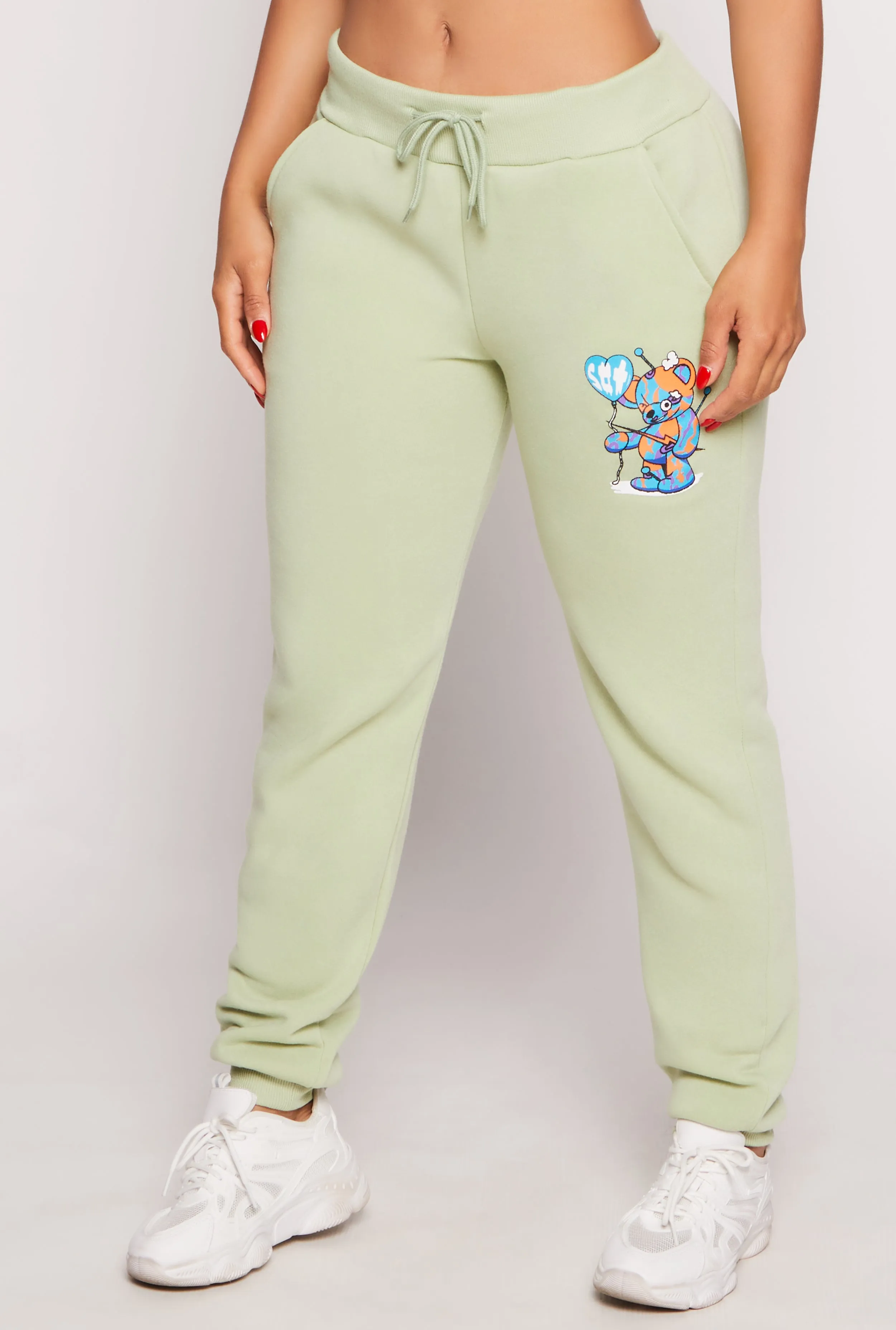 Bear Graphic Drawstring Joggers sold by Rainbow product image thumbnail 2