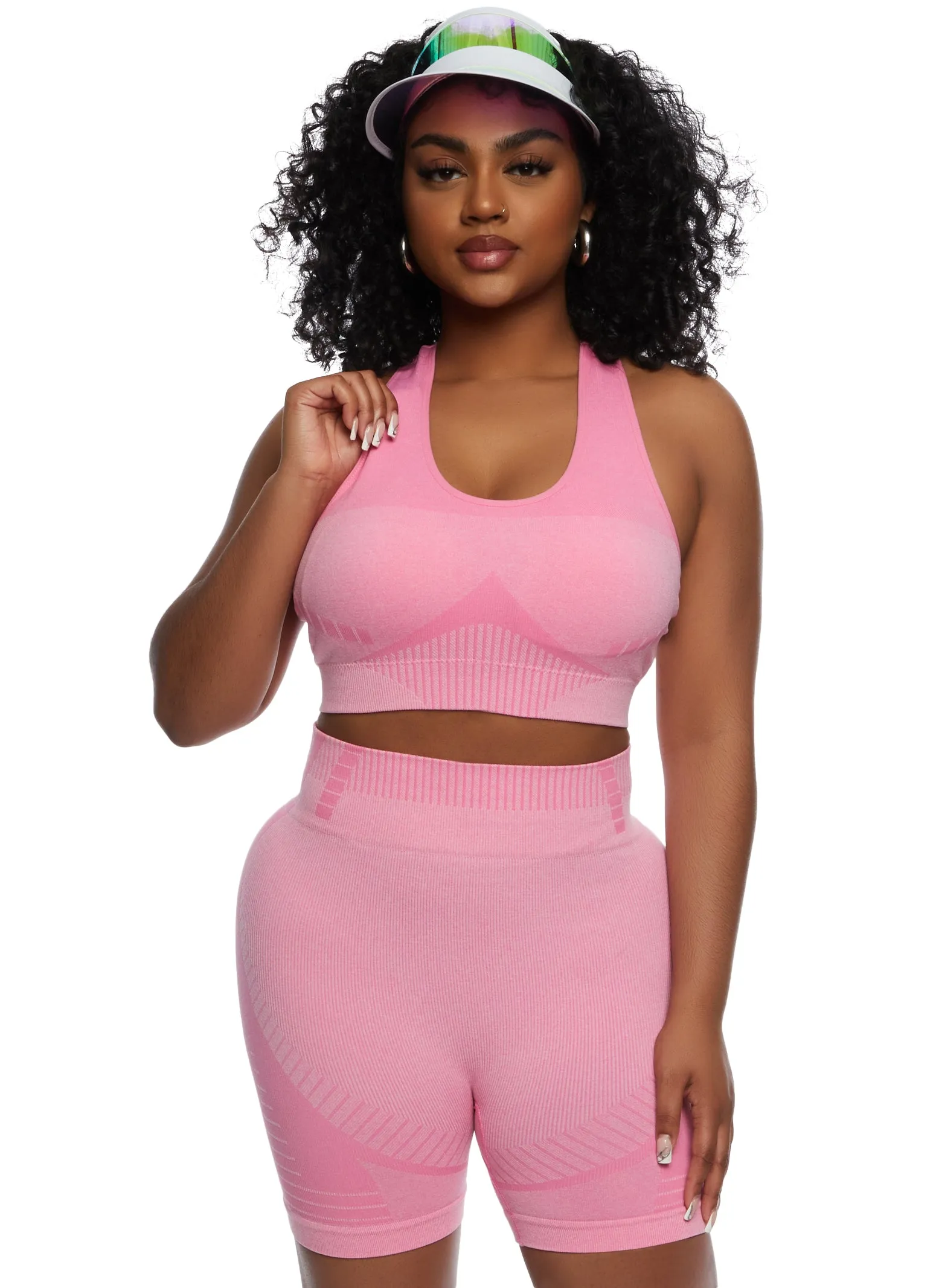 Seamless Racerback Cropped Tank Top sold by Rainbow