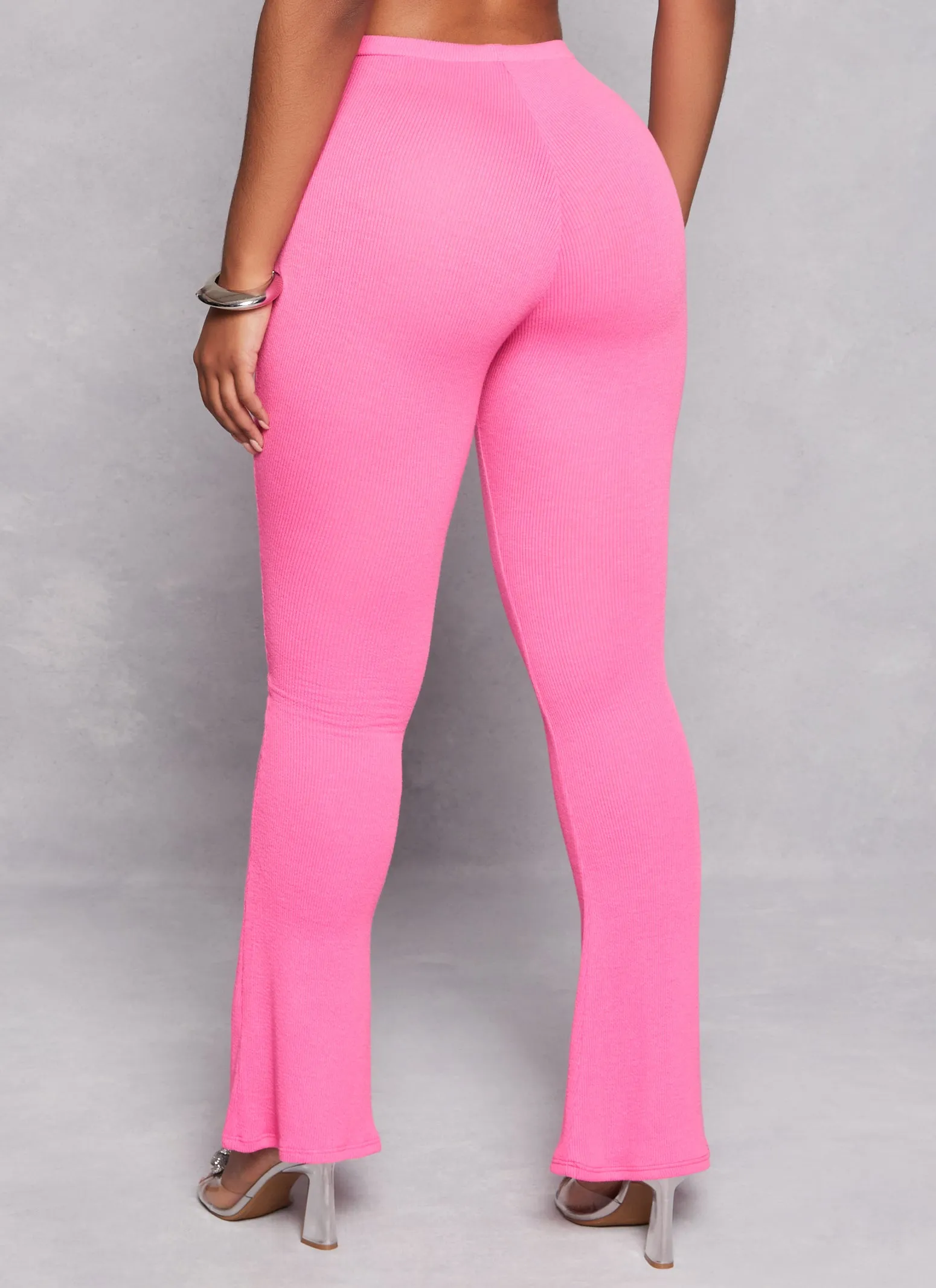 Ribbed Knit Pull On Boot Cut Pants sold by Rainbow product image thumbnail 3