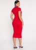 Ribbed Knit Mock Neck T Shirt Dress sold by Rainbow
