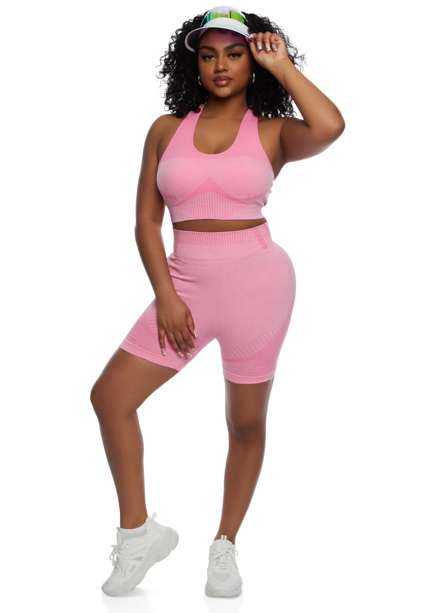 Seamless Racerback Cropped Tank Top sold by Rainbow product image thumbnail 2