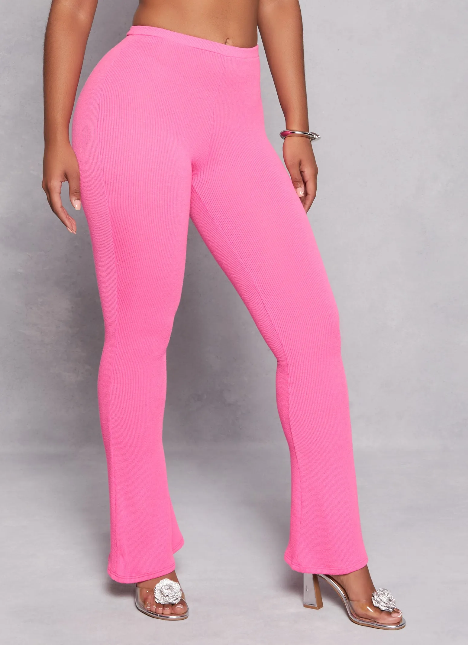 Ribbed Knit Pull On Boot Cut Pants sold by Rainbow product image thumbnail 2