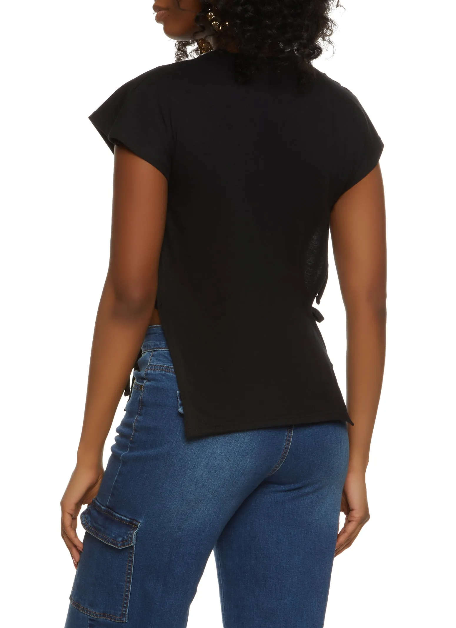 Love Melanin Graphic Side Tie Tee sold by Rainbow product image thumbnail 2