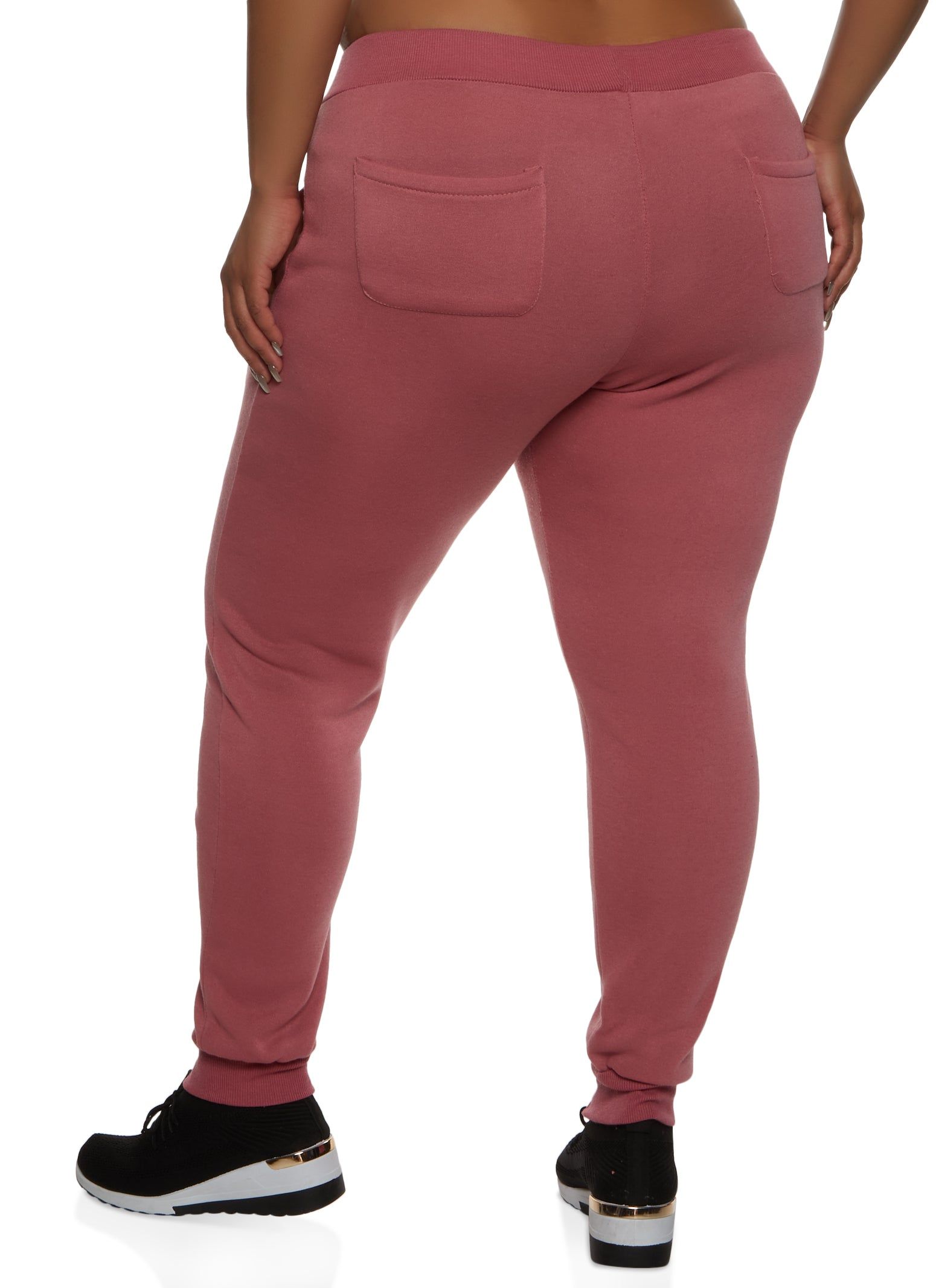 Plus Size Zipper Detail Drawstring Joggers sold by Rainbow product image thumbnail 2