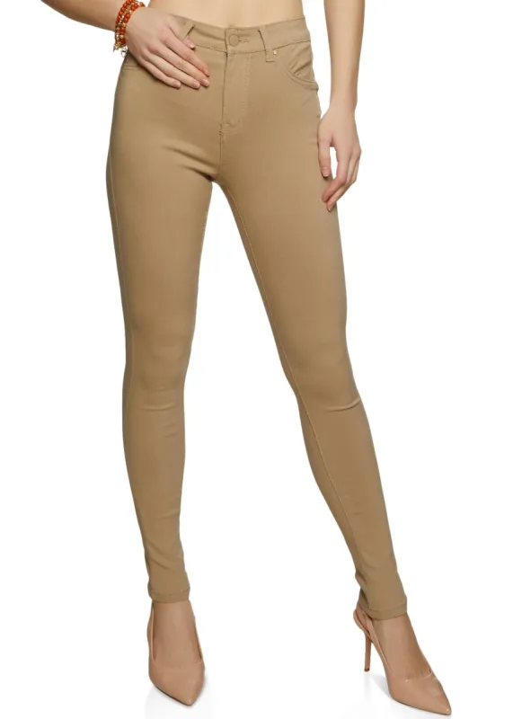 Stretch High Waist Skinny Pants sold by Rainbow