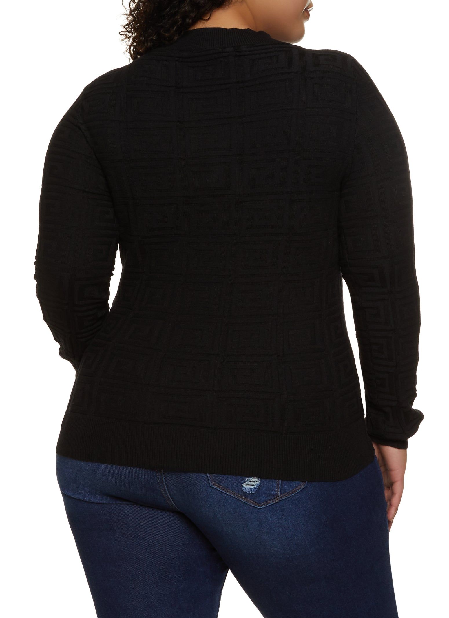 Plus Size Greek Key Pullover Sweater sold by Rainbow product image thumbnail 2