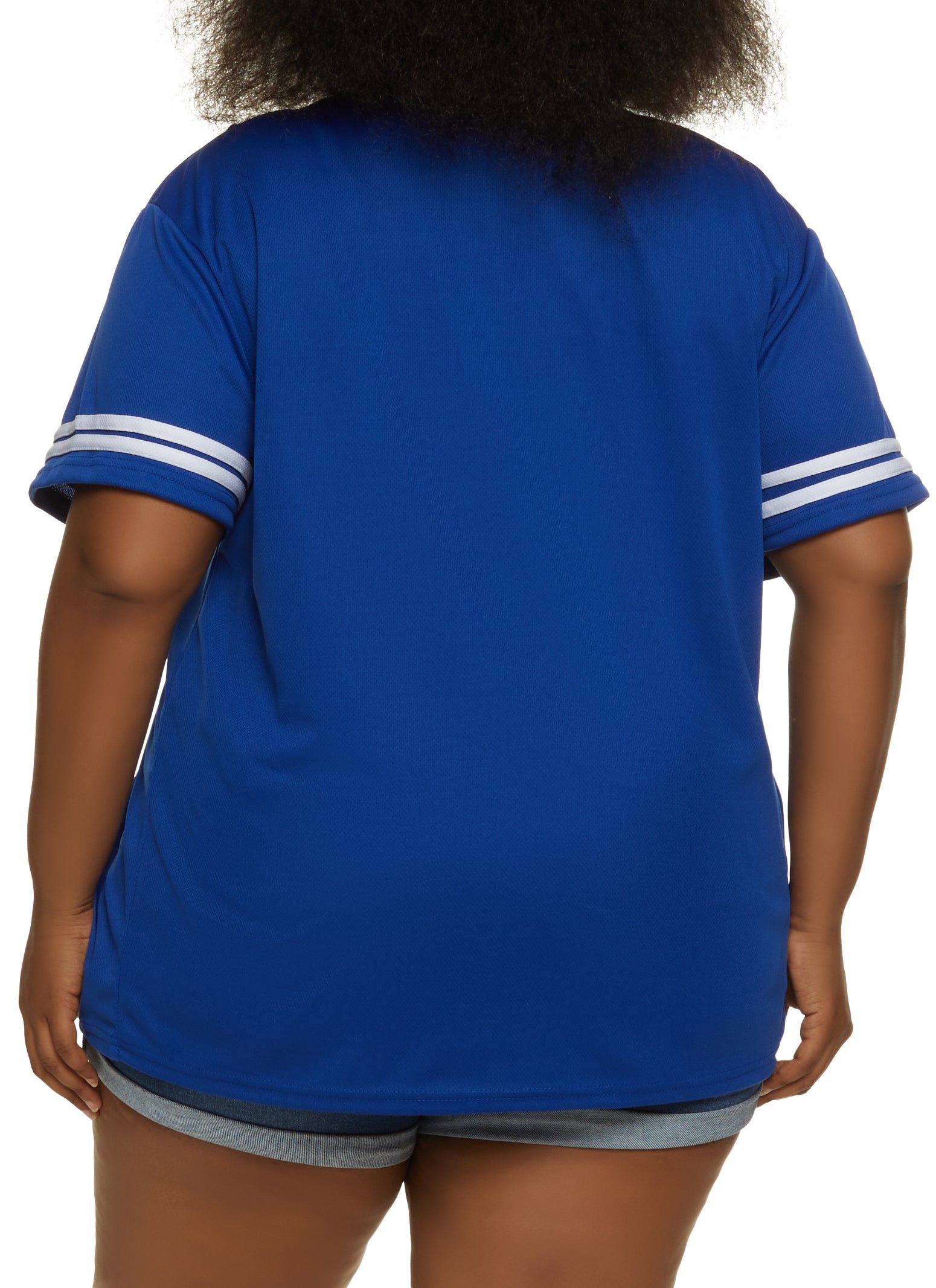 Plus Size NY Mesh Baseball Tee sold by Rainbow product image thumbnail 2