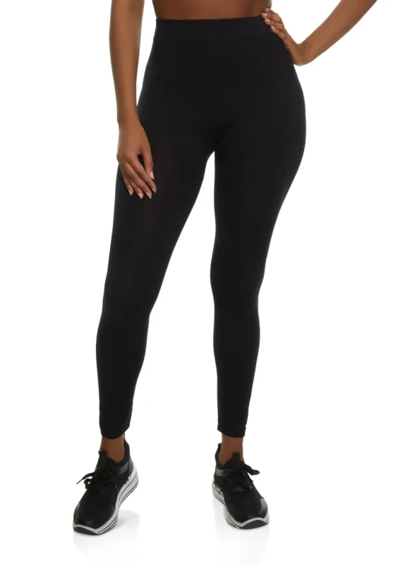 Solid Seamless High Waist Leggings sold by Rainbow