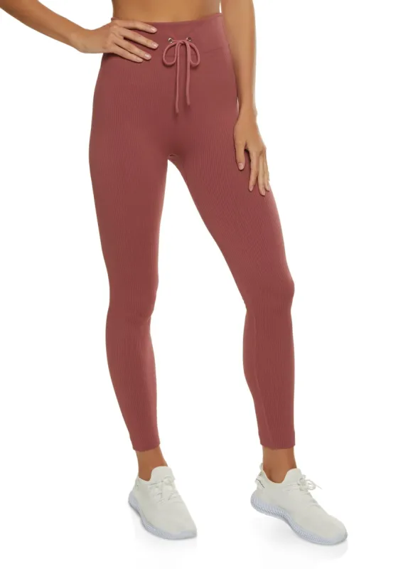 Seamless Compression Rib Leggings sold by Rainbow