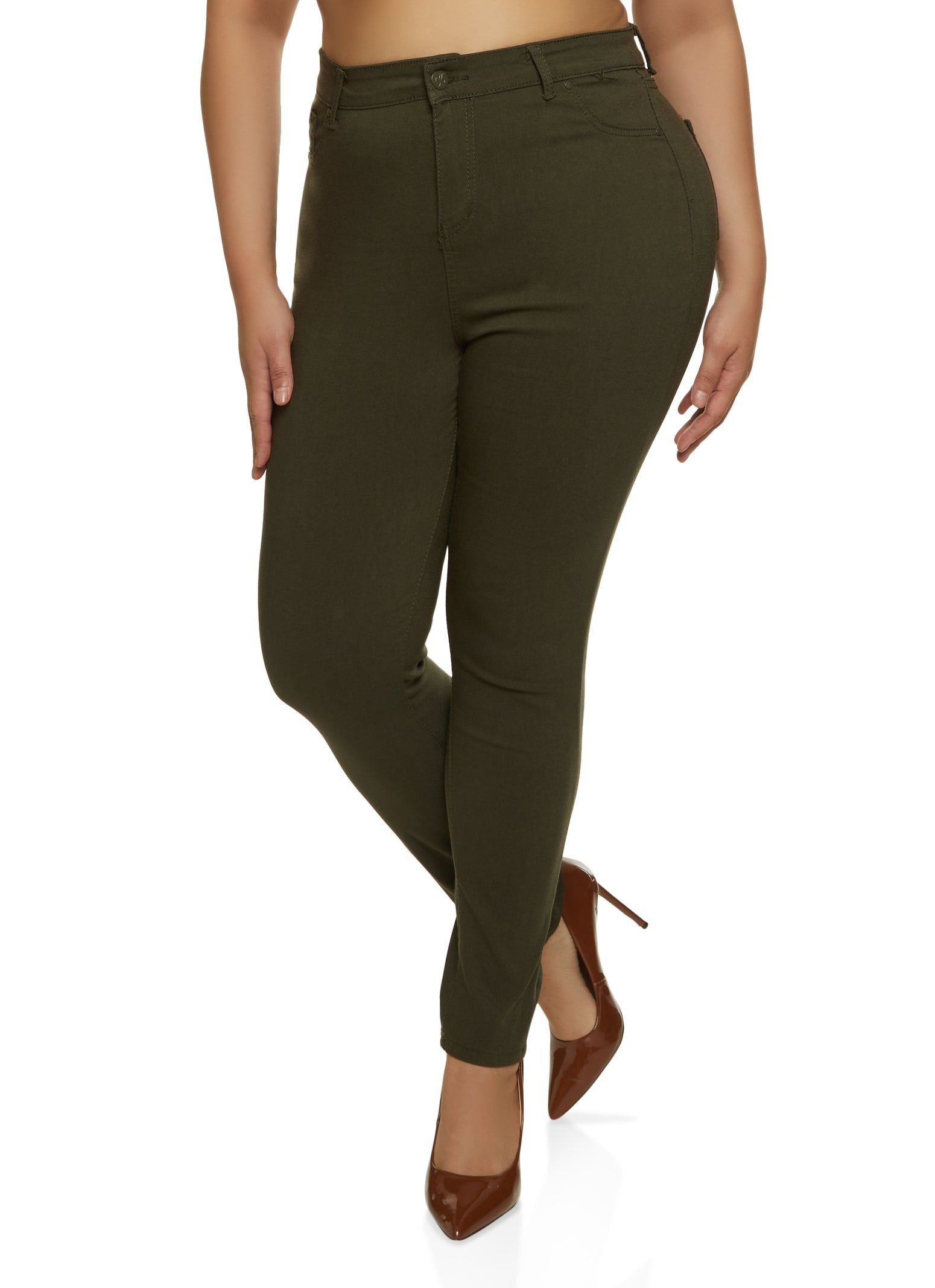 Plus Size Basic Hyperstretch Skinny Pants sold by Rainbow