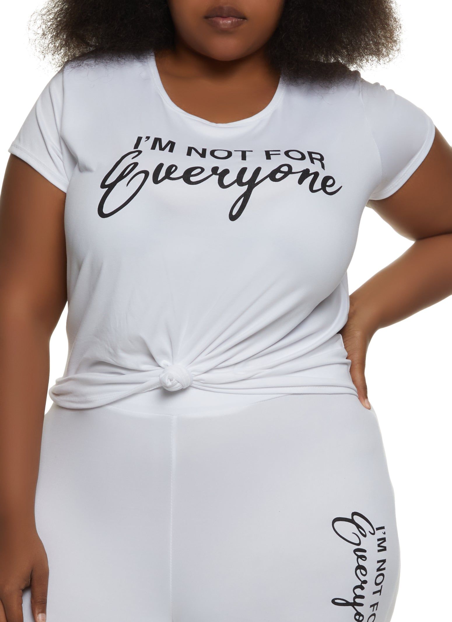 Plus Size Im Not For Everyone Tee sold by Rainbow
