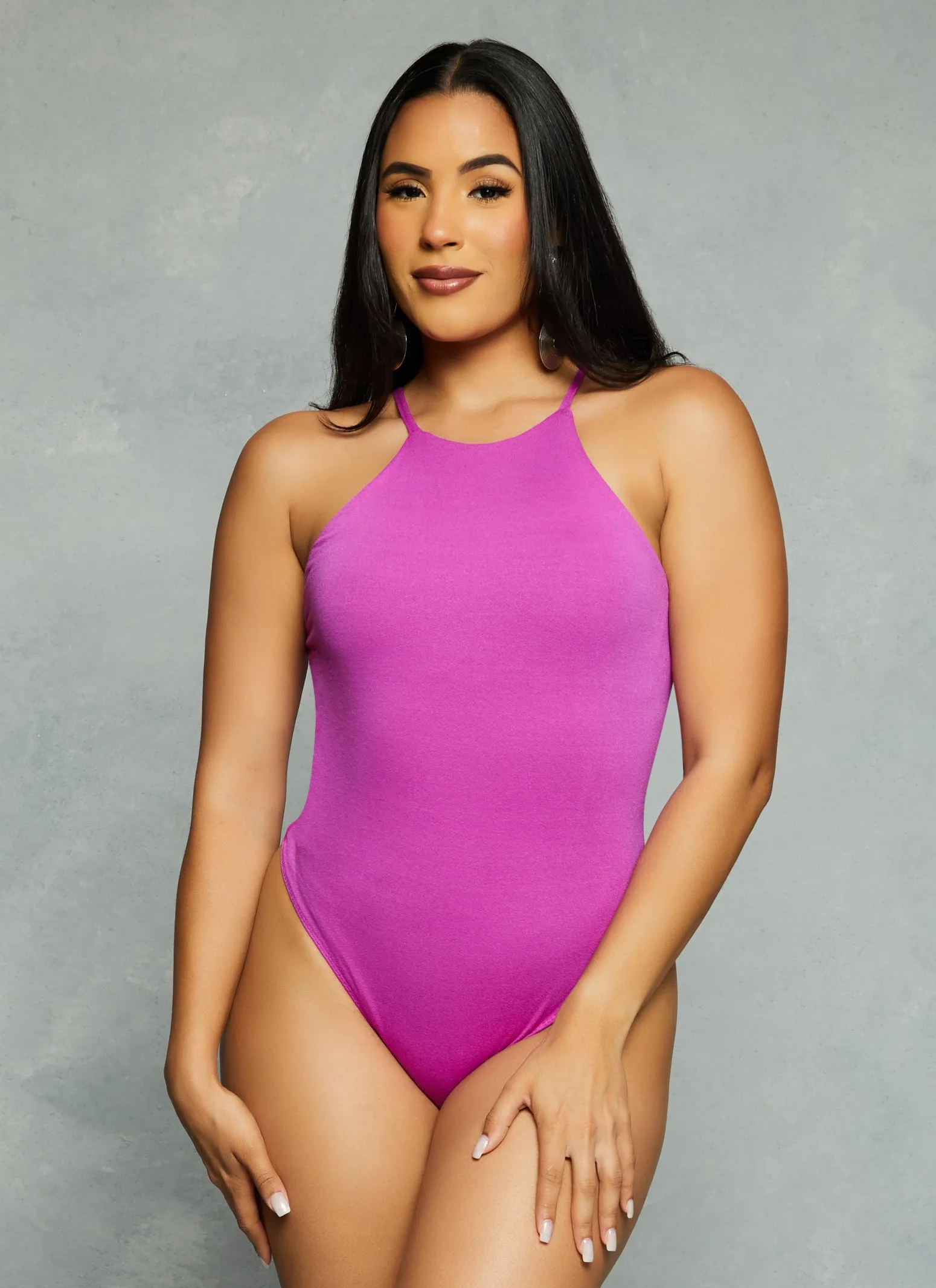 Haute Monde Halter Neck Bodysuit sold by Rainbow