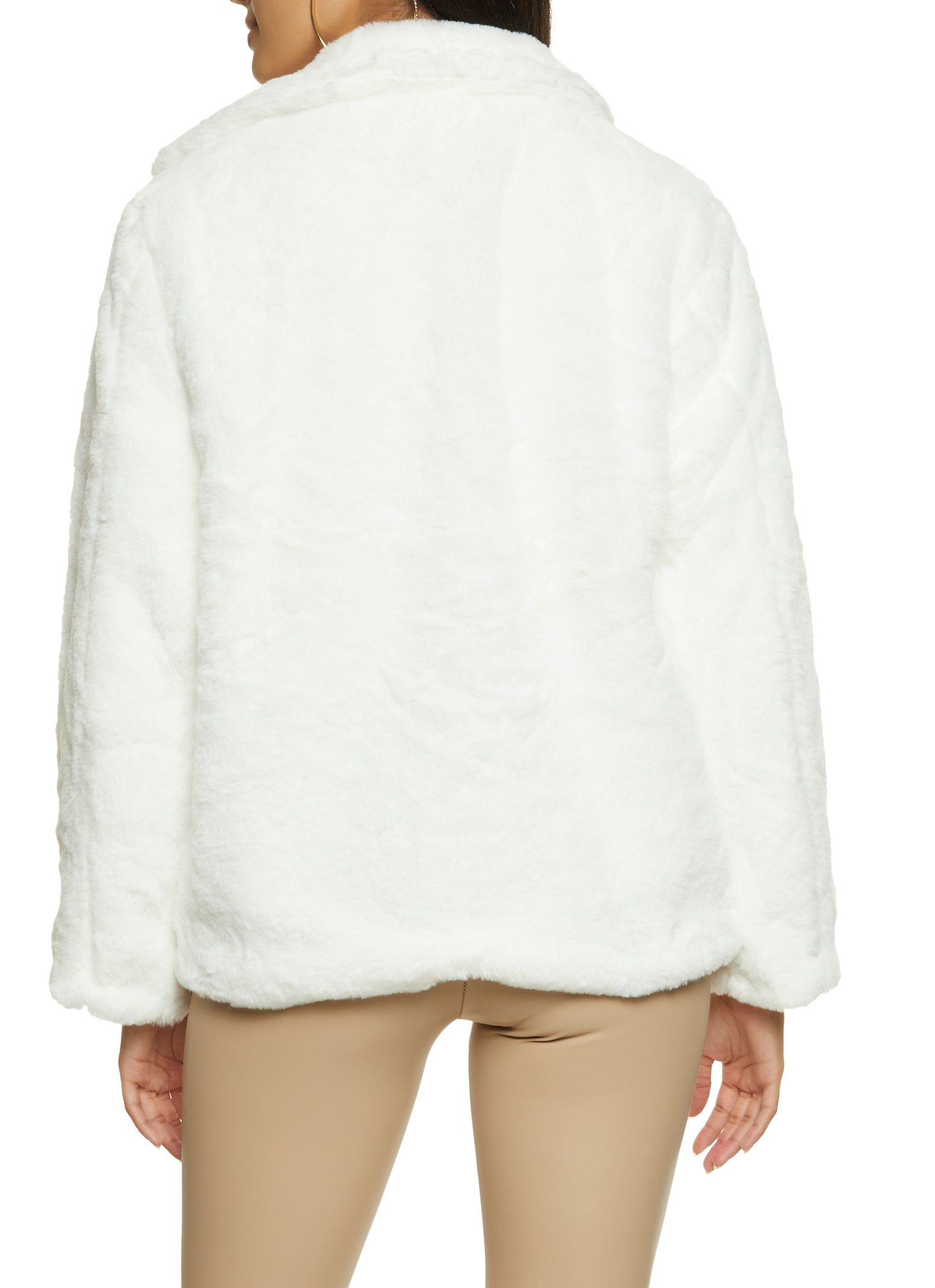 Faux Fur Snap Button Jacket sold by Rainbow product image thumbnail 3